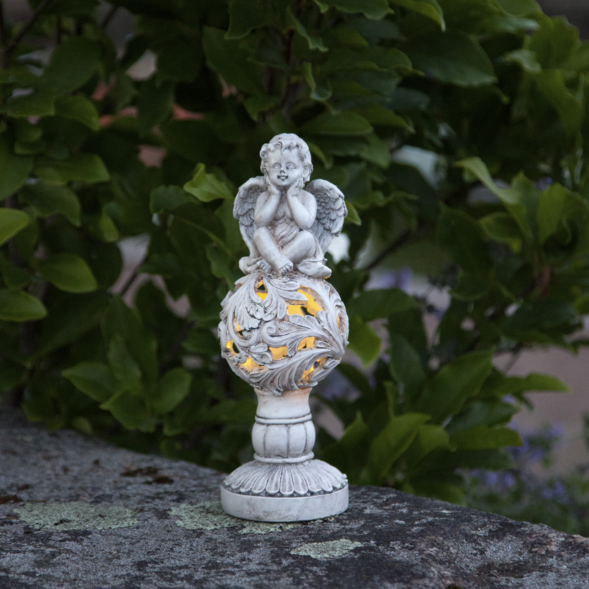 LED Solar Gartenfigur/Grabdeko "Engel" - 1 warmweiße LED - H: 27cm - 6 Stunden Leuchtdauer - Sensor LED Solar Gartenfigur/Grabdeko "Engel" - 1 warmweiße LED - H: 27cm - 6 Stunden Leuchtdauer - Sensor