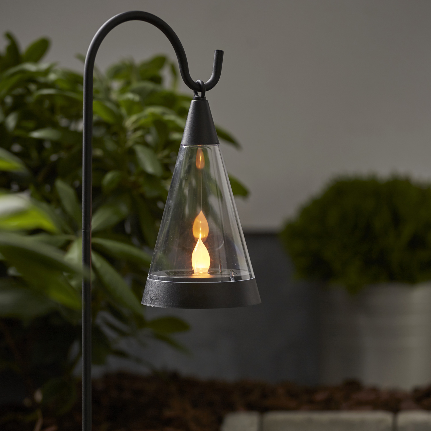 LED Solar Laterne Pisa - 3in1 - Laterne/Windlicht/Spieß - gelbe LED - H: 70cm - Dämmerungssensor LED Solar Laterne Pisa - 3in1 - Laterne/Windlicht/Spieß - gelbe LED - H: 70cm - Dämmerungssensor