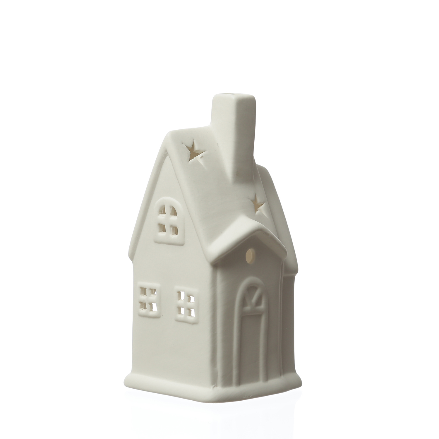 Teelichthalter Haus - Teelichthaus - Porzellan - H: 17cm - weiß Teelichthalter Haus - Teelichthaus - Porzellan - H: 17cm - weiß