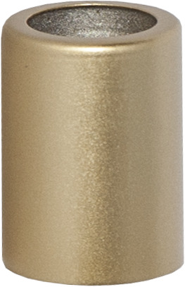 Ringhülse für Stabkerzen - gold - 5er Pack - H: 3,8cm - D: 2,7cm