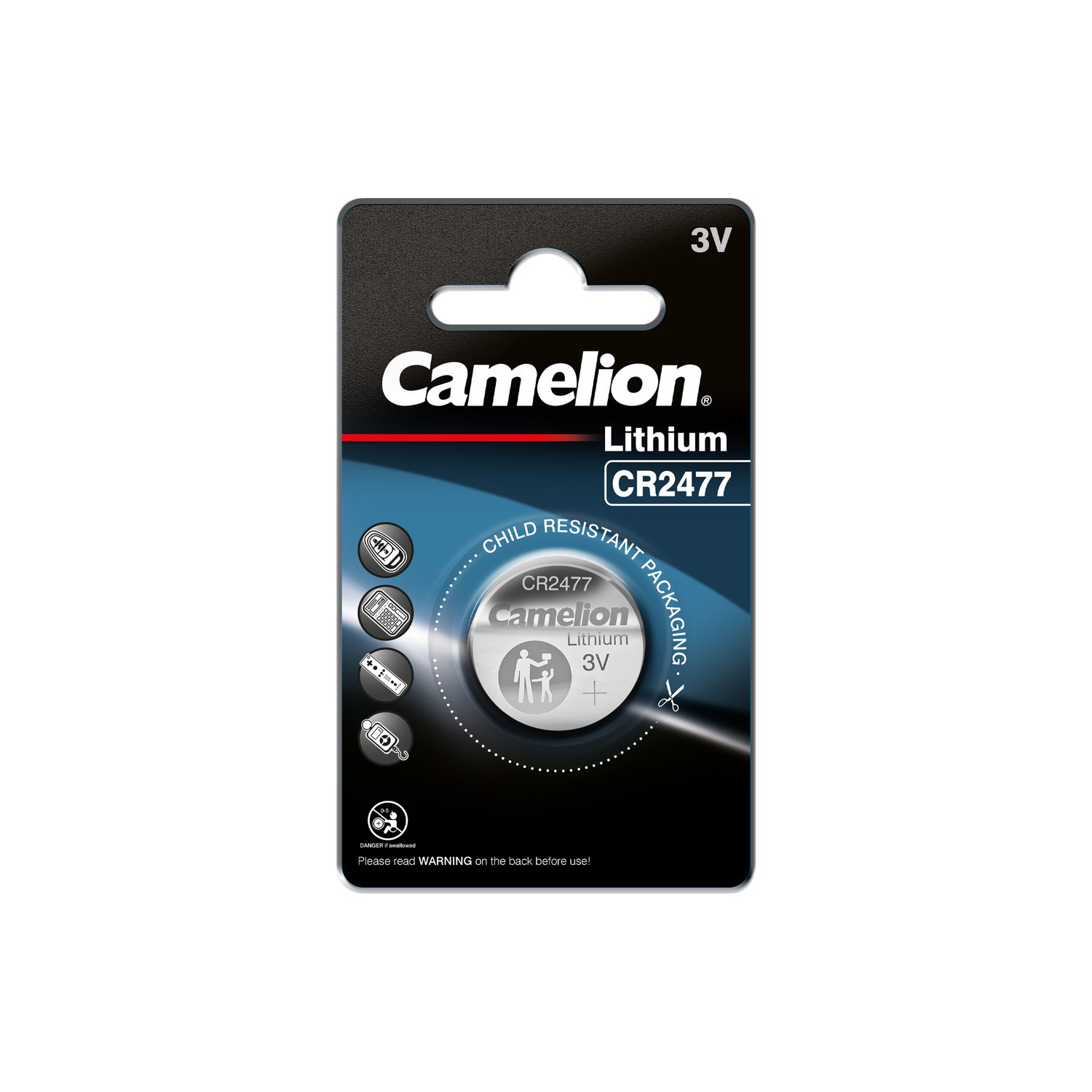 Batterie Knopfzelle CR2477 Lithium 3C Batterie Knopfzelle CR2477 Lithium 3C