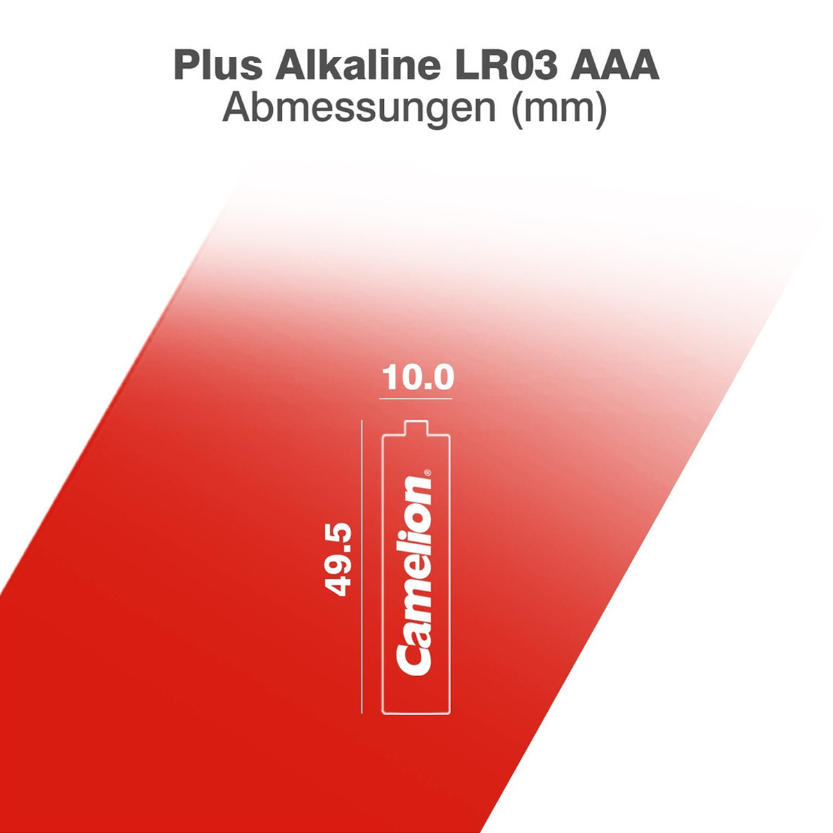 Batterie Mignon AAA LR3 1,5V PLUS Alkaline - Leistung auf Dauer