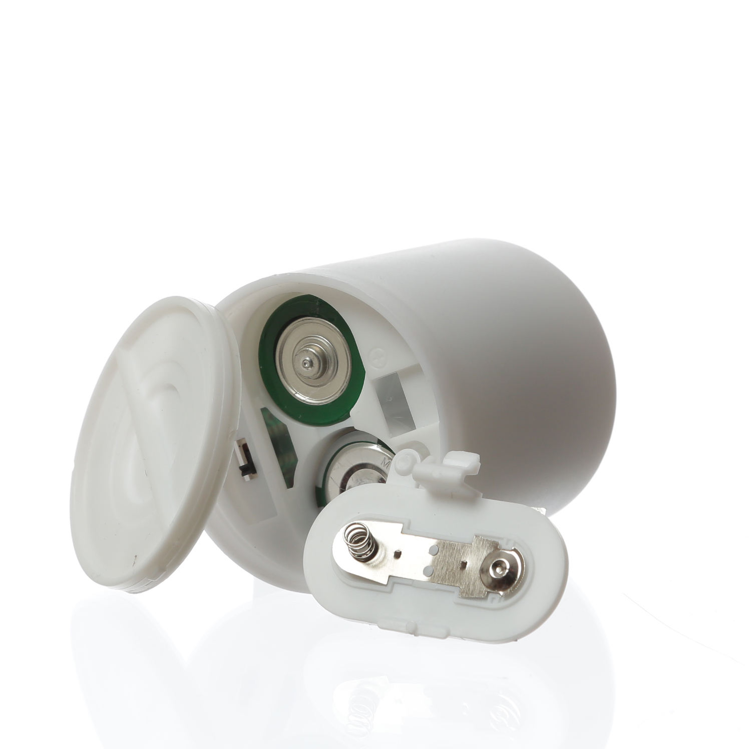 LED Mini Kerzen/Grabkerzen - H: 10cm/D: 6,1cm - Timer/Sensor - für Innen/Außen - bis 1200h - 2er Set
