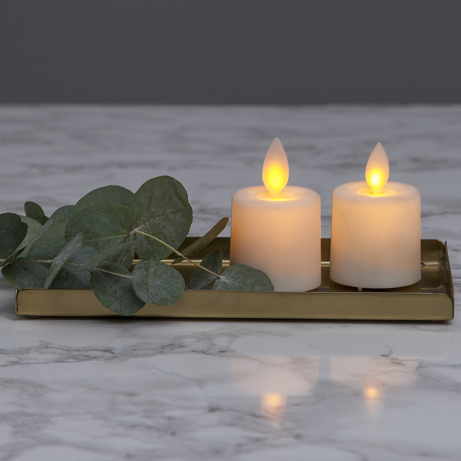 LED Teelicht "Twinkle" - mechanisch bewegte Flamme - Batteriebetrieb - Timer - H: 6cm - 2er Set LED Teelicht "Twinkle" - mechanisch bewegte Flamme - Batteriebetrieb - Timer - H: 6cm - 2er Set