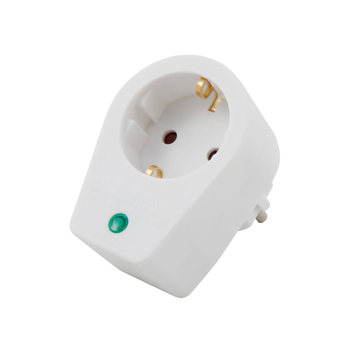 Steckdosenadapter mit Überspannungsschutz 239V/3500W Steckdosenadapter mit Überspannungsschutz 239V/3500W