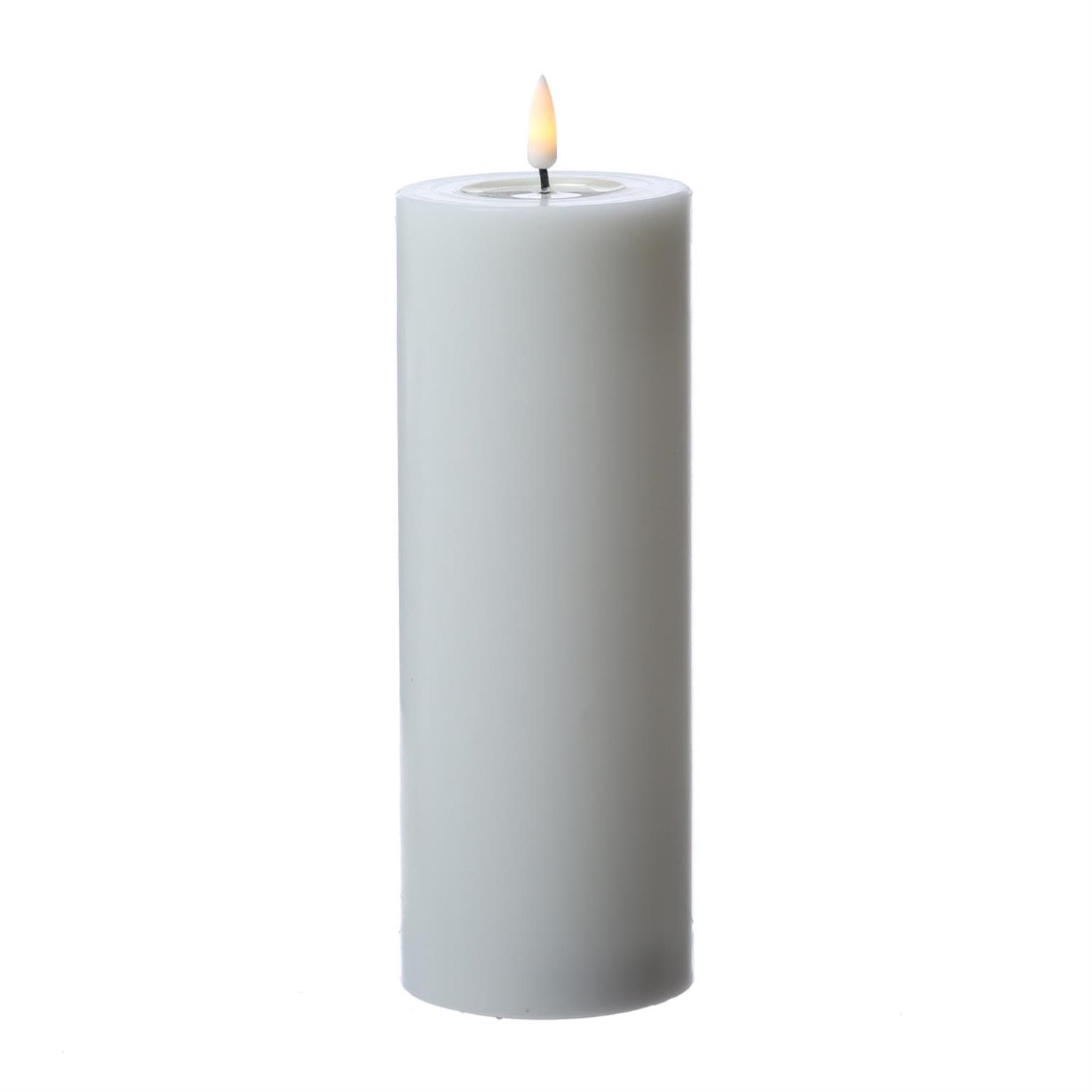 LED Stumpenkerze MIA - Echtwachs - realistische 3D Flamme - H- 20cm - Batteriebetrieb - weiss LED Stumpenkerze MIA - Echtwachs - realistische 3D Flamme - H- 20cm - Batteriebetrieb - weiss