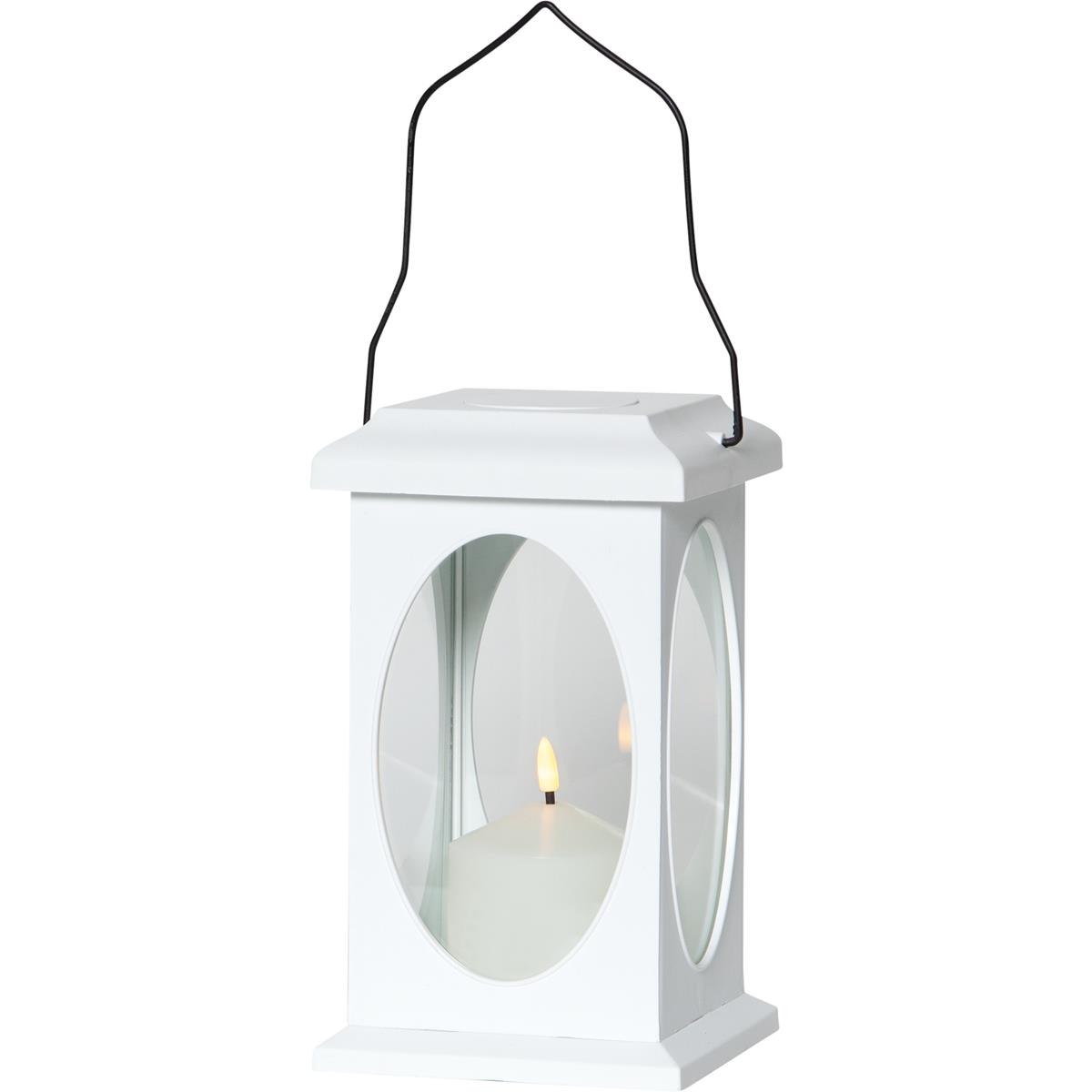 LED Laterne "Flamme" - inkl. LED Kerze - H: 23cm, D: 13,5cm - Batteriebetrieb - Timer - weiß LED Laterne "Flamme" - inkl. LED Kerze - H: 23cm, D: 13,5cm - Batteriebetrieb - Timer - weiß