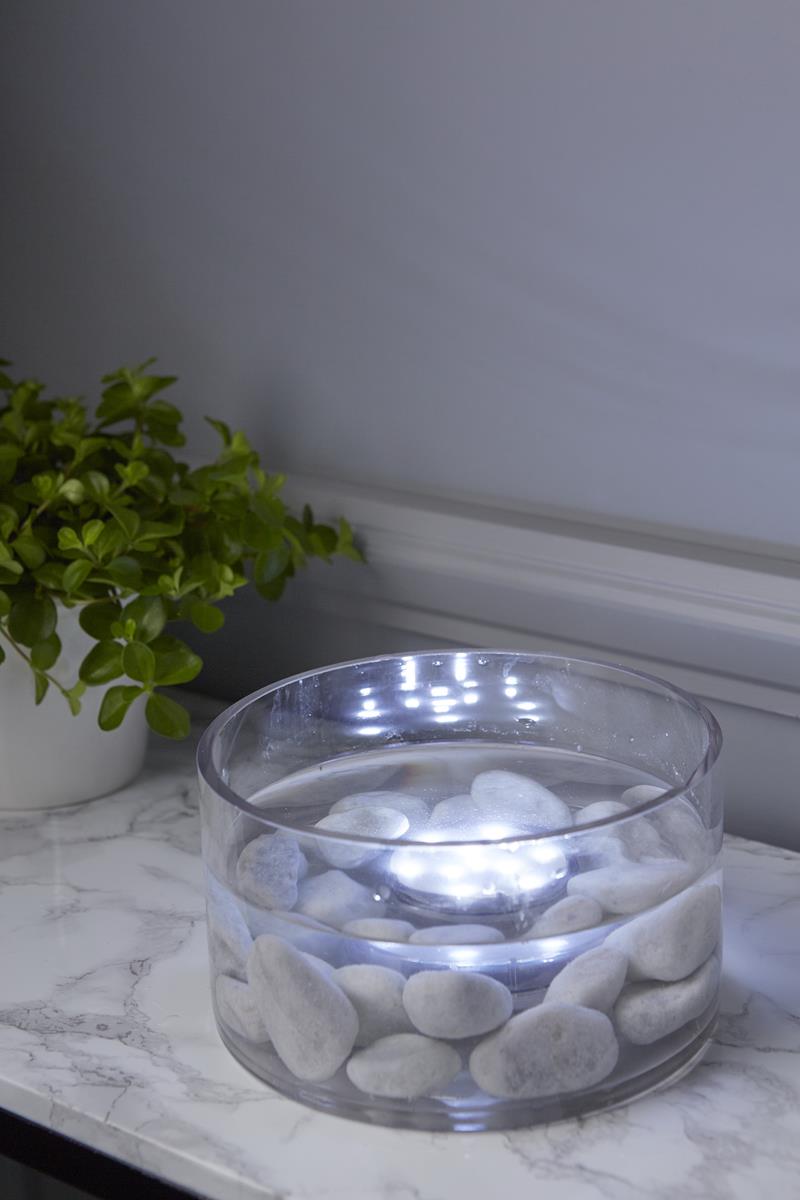 LED Wasser-Dekolicht - warmweiß - mit Fernbedienung - Unterwasserlicht