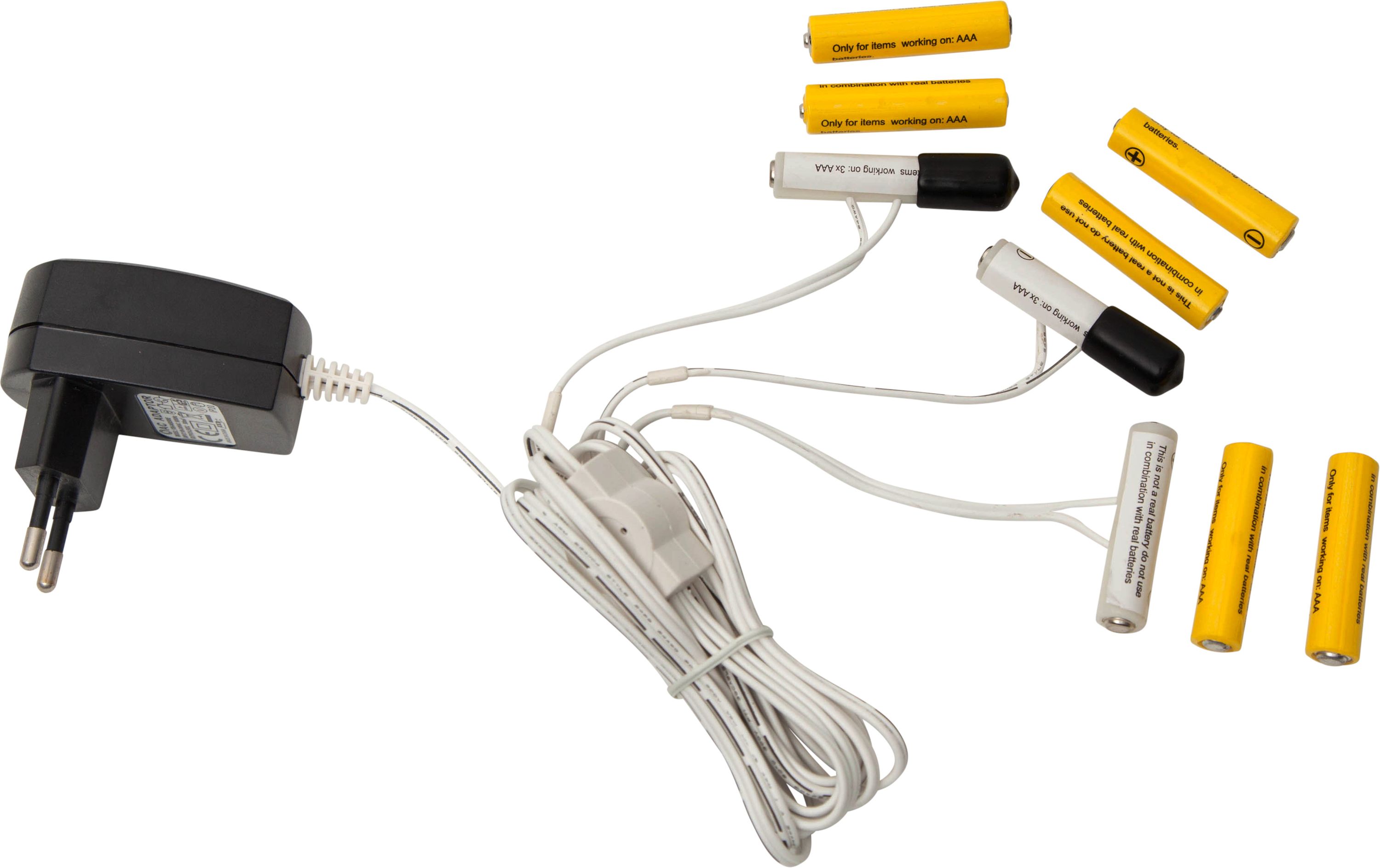 Netzadapter f. Batterieartikel 3x 3AAA - Batterie Eliminator - Ersetzt 3 x 3 Micro Batterien - Innen Netzadapter f. Batterieartikel 3x 3AAA - Batterie Eliminator - Ersetzt 3 x 3 Micro Batterien - Innen
