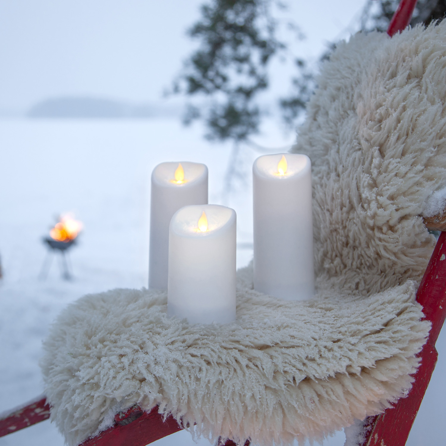 LED Stumpenkerze "M-Twinkle" - mechanisch bewegte Flamme - H: 17,5cm - Batteriebetrieb - Timer LED Stumpenkerze "M-Twinkle" - mechanisch bewegte Flamme - H: 17,5cm - Batteriebetrieb - Timer