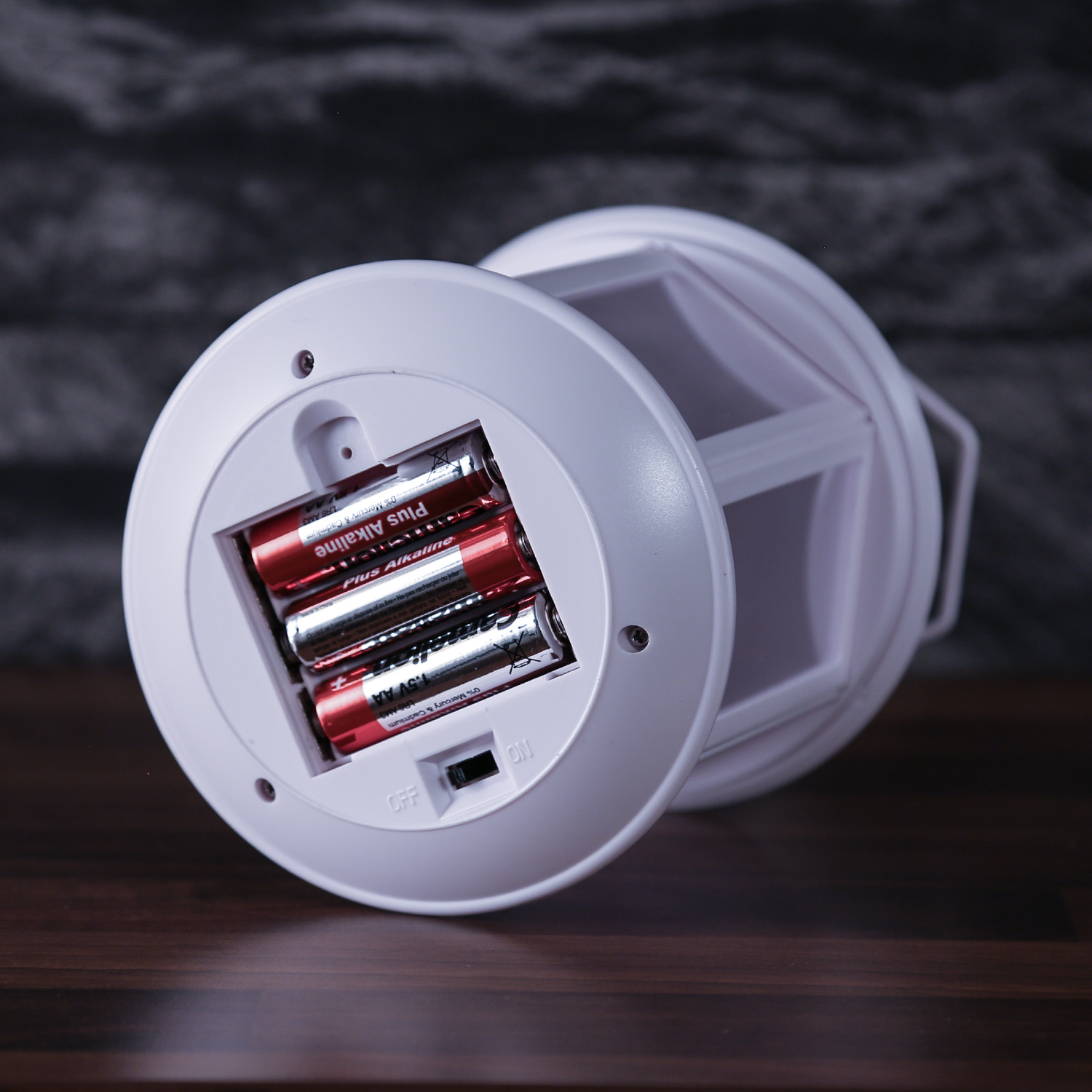 LED Laterne - weiße Sternenmuster - bewegt/Dauerleuchten - H: 22cm - Batteriebetrieb - weiß LED Laterne - weiße Sternenmuster - bewegt/Dauerleuchten - H: 22cm - Batteriebetrieb - weiß