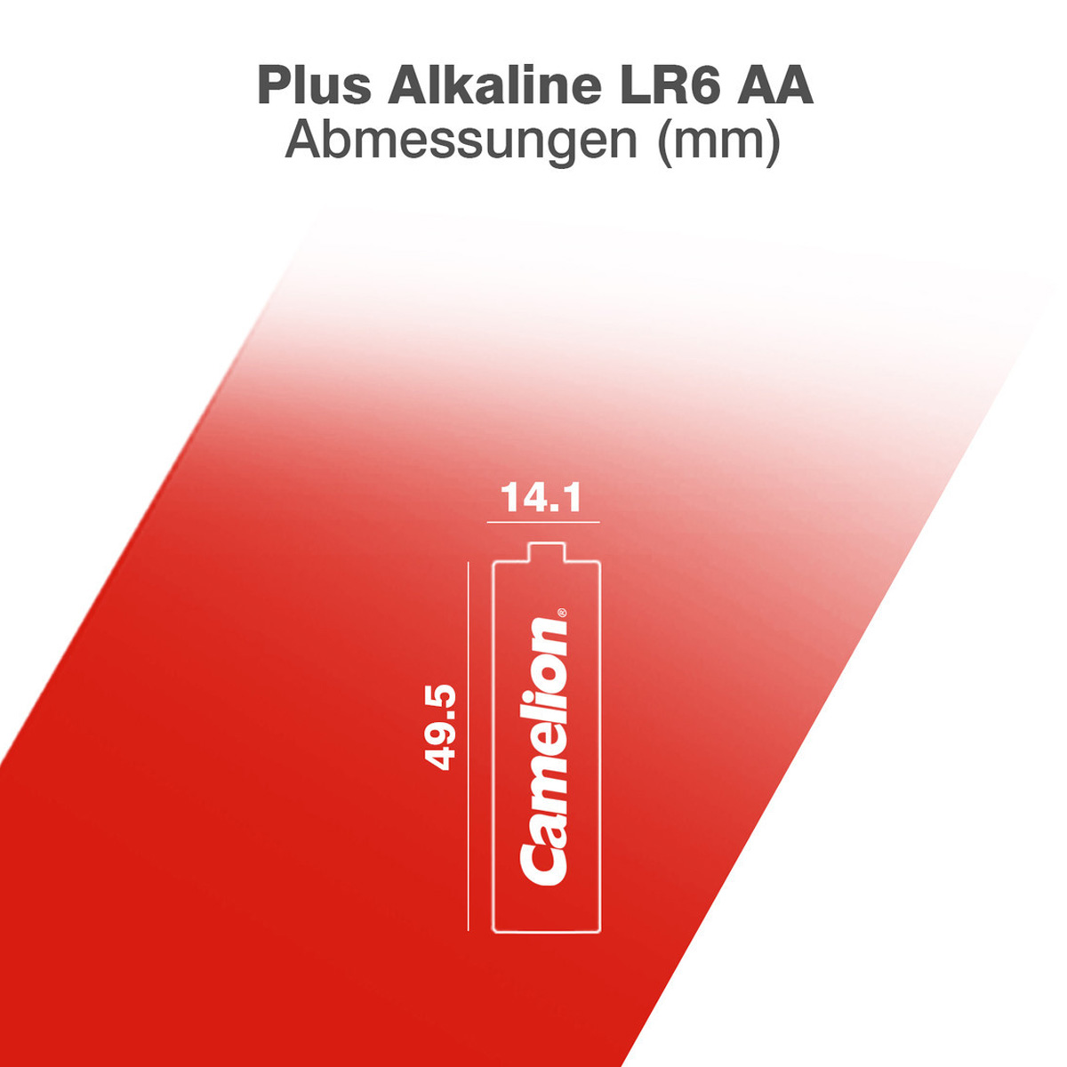 Batterie Mignon AA LR6 1,5V PLUS Alkaline - Leistung auf Dauer - 4 Stück