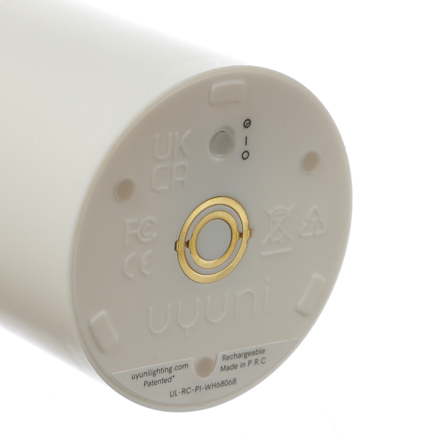 LED Kerzen - 4 wiederaufladbare LED Stumpenkerzen - H: 6,8cm - D: 6,8cm - Timer - weiß - für Außen