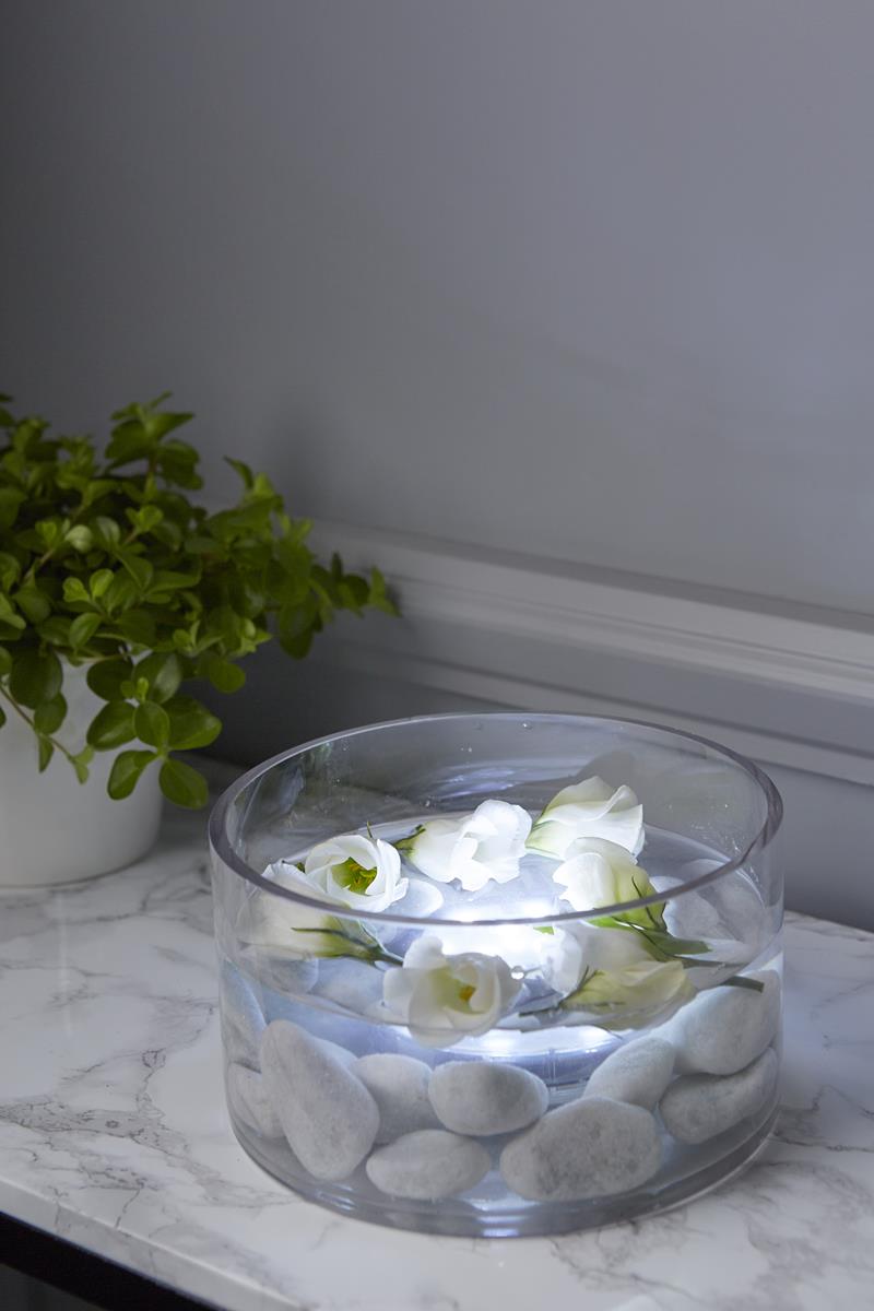 LED Wasser-Dekolicht - warmweiß - mit Fernbedienung - Unterwasserlicht