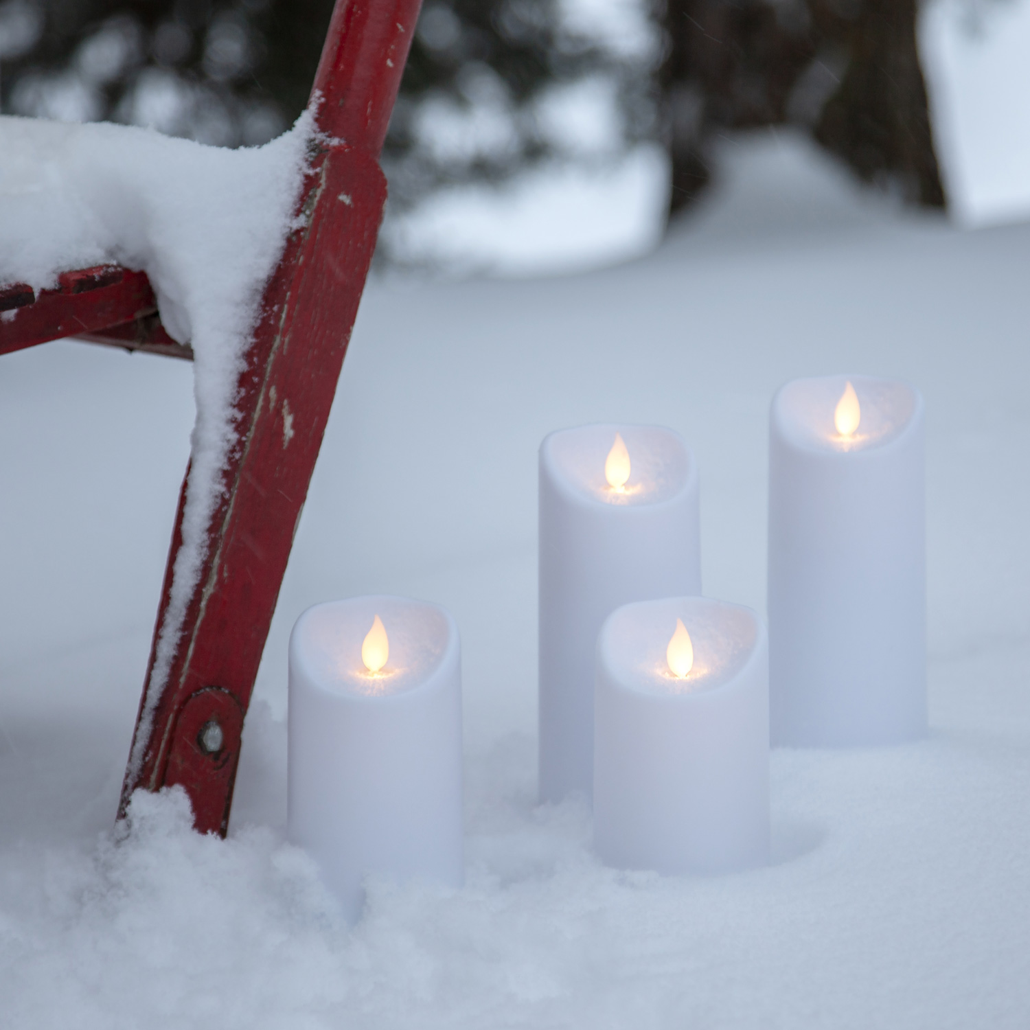 LED Stumpenkerze "M-Twinkle" - mechanisch bewegte Flamme - H: 17,5cm - Batteriebetrieb - Timer LED Stumpenkerze "M-Twinkle" - mechanisch bewegte Flamme - H: 17,5cm - Batteriebetrieb - Timer