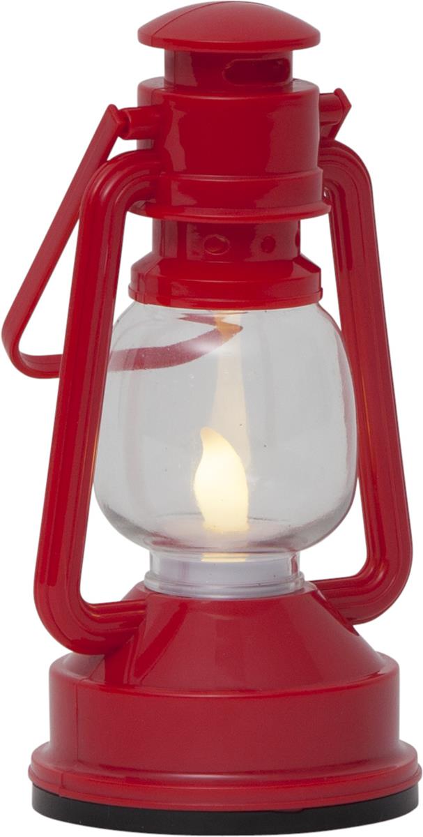LED Laterne NICO - warmweiße LED - Schalter - Batteriebetrieb - H:15cm, D: 8,5cm - rot LED Laterne NICO - warmweiße LED - Schalter - Batteriebetrieb - H:15cm, D: 8,5cm - rot