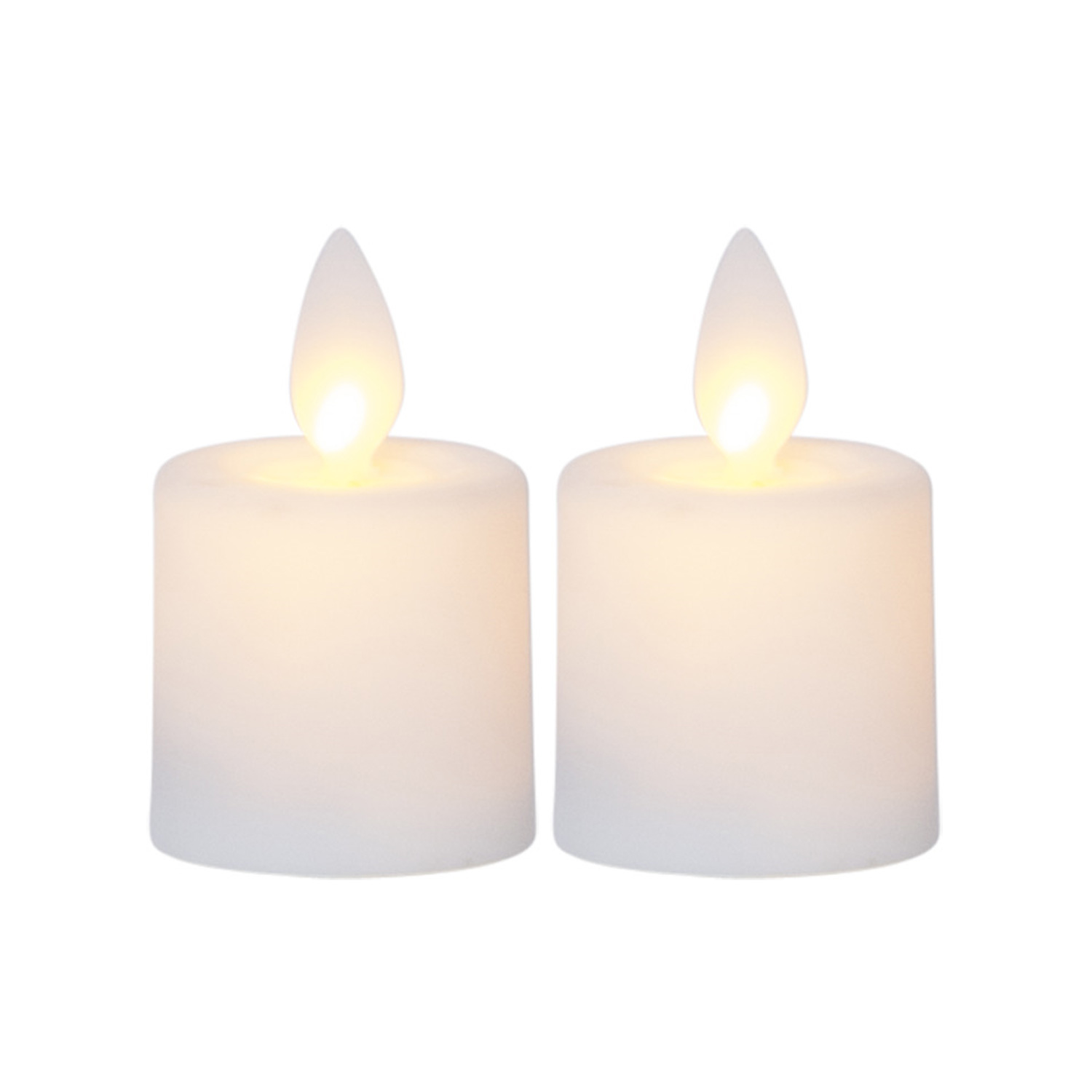 LED Teelicht "Twinkle" - mechanisch bewegte Flamme - Batteriebetrieb - Timer - H: 6cm - 2er Set LED Teelicht "Twinkle" - mechanisch bewegte Flamme - Batteriebetrieb - Timer - H: 6cm - 2er Set