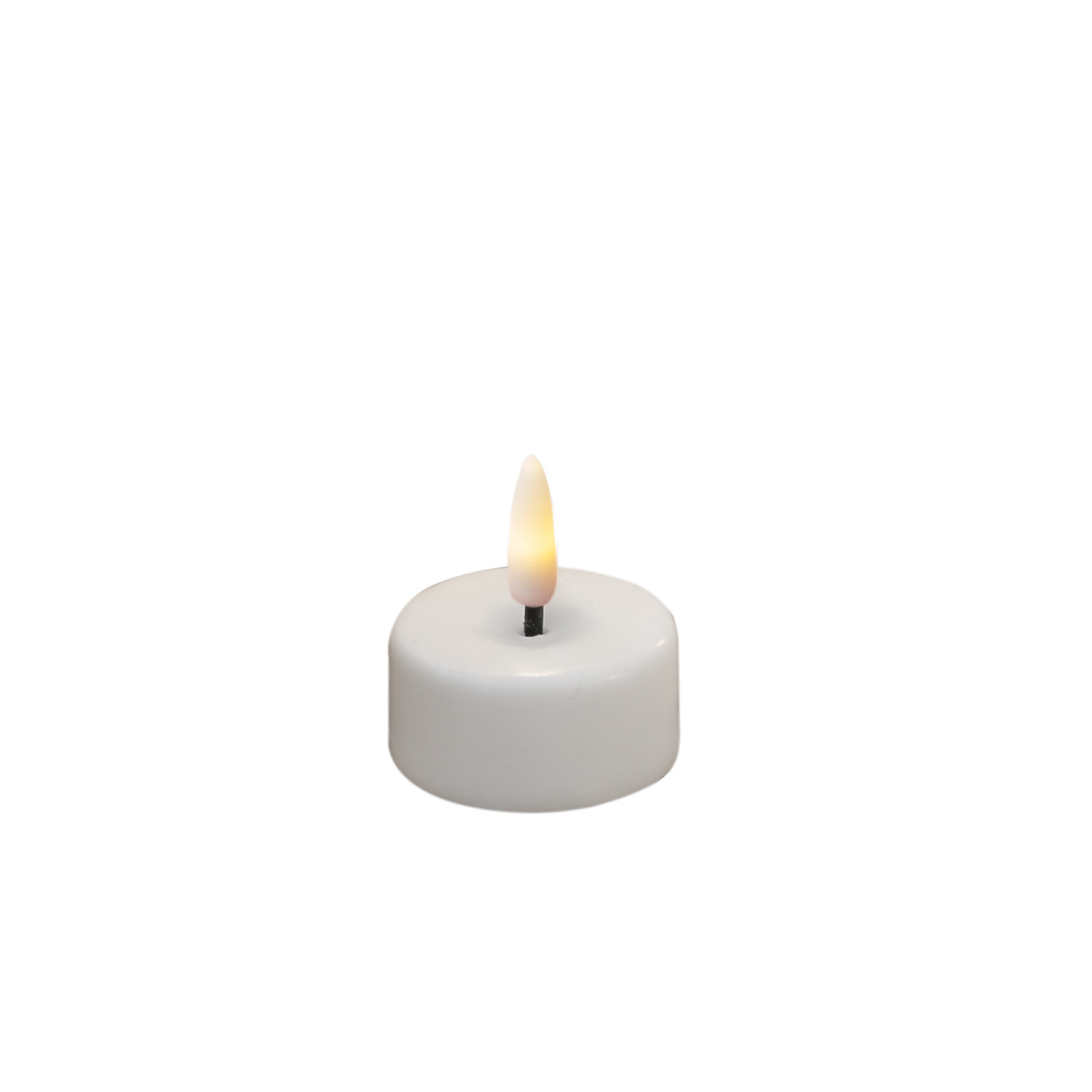 LED Teelichter MIA - realistische 3D Flamme - D: 3,5cm - inkl. Batterien - weiß - 4 Stück LED Teelichter MIA - realistische 3D Flamme - D: 3,5cm - inkl. Batterien - weiß - 4 Stück