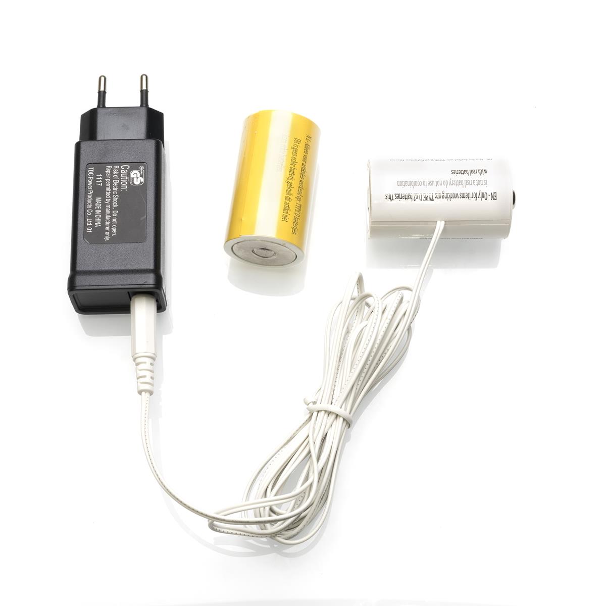 Netzadapter für Batterieartikel (2xD) - Batterie Eliminator - Ersetzt 2 Monozellen - Innen Netzadapter für Batterieartikel (2xD) - Batterie Eliminator - Ersetzt 2 Monozellen - Innen