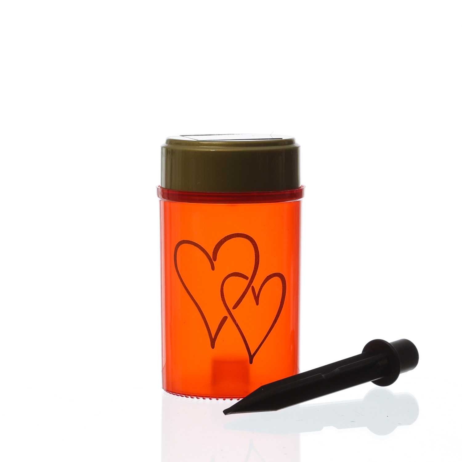 LED Solar Grablicht Herz - Grabkerze - H: 12cm - D: 7cm - Lichtsensor - inkl. Erdspieß - rot LED Solar Grablicht Herz - Grabkerze - H: 12cm - D: 7cm - Lichtsensor - inkl. Erdspieß - rot