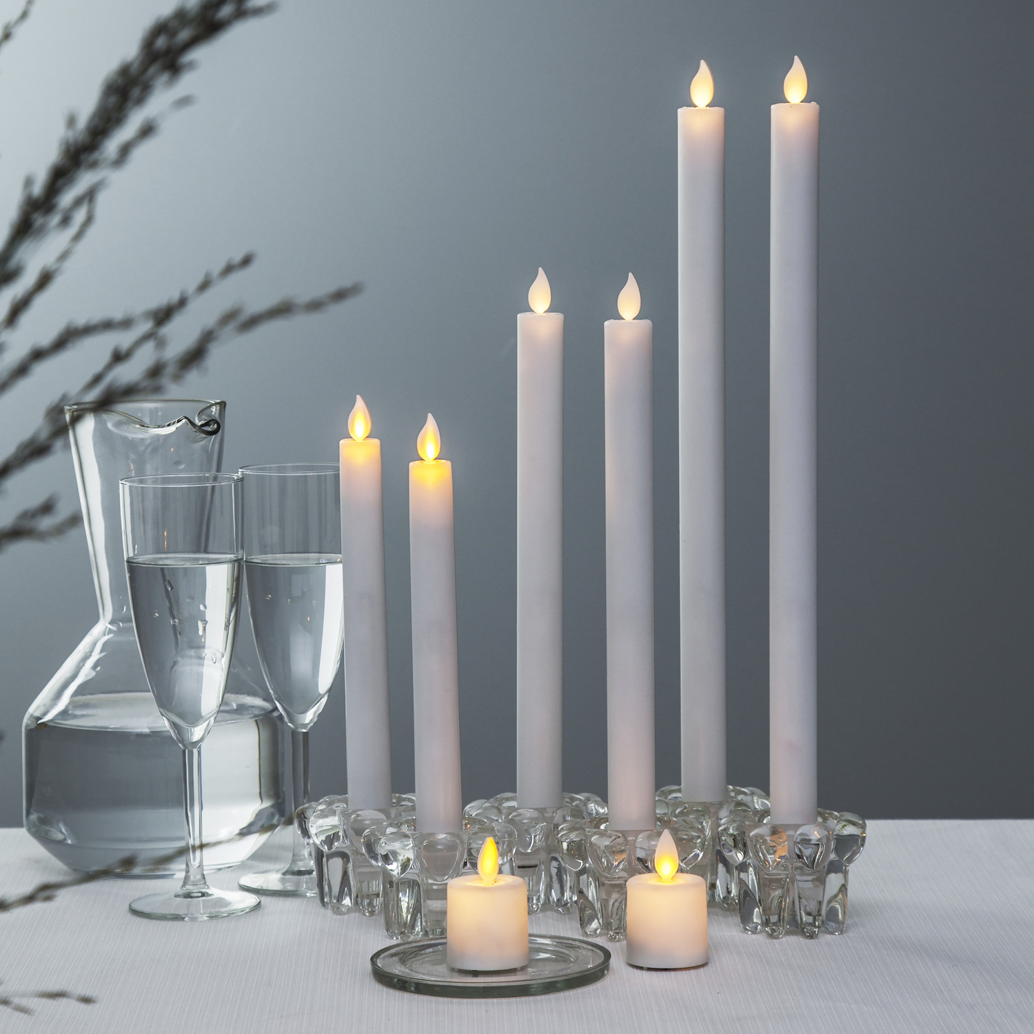 LED Teelicht "Twinkle" - mechanisch bewegte Flamme - Batteriebetrieb - Timer - H: 6cm - 2er Set LED Teelicht "Twinkle" - mechanisch bewegte Flamme - Batteriebetrieb - Timer - H: 6cm - 2er Set