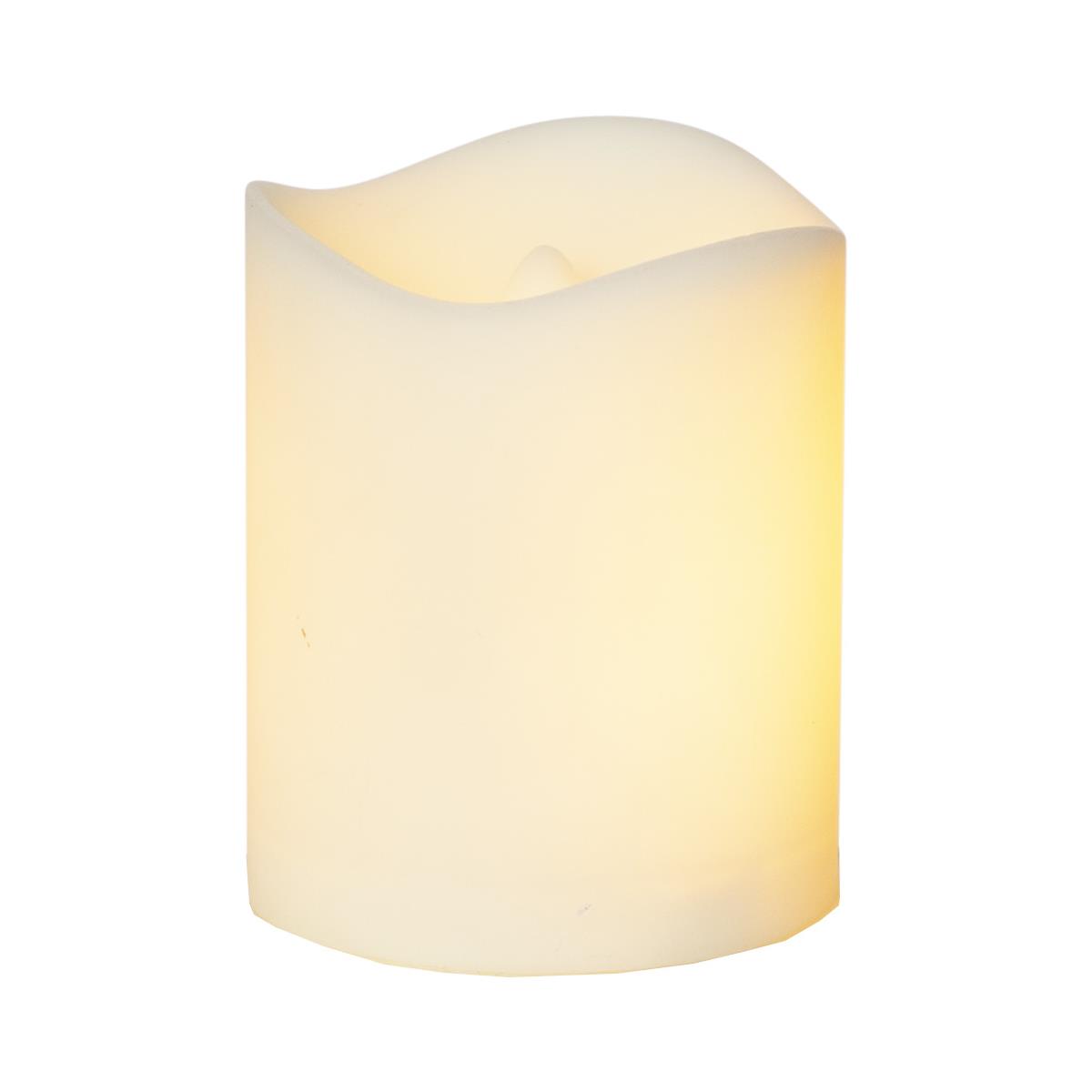LED Stumpenkerze "Flame" - simuliert brennende Flamme - H: 7cm, D: 5cm - Batteriebetrieb - Timer LED Stumpenkerze "Flame" - simuliert brennende Flamme - H: 7cm, D: 5cm - Batteriebetrieb - Timer