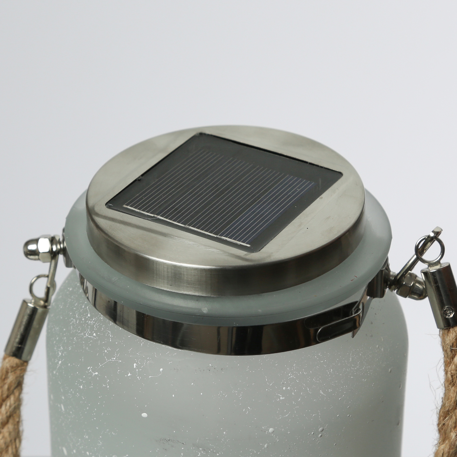 LED Solarglas Schmetterlingsfee - Windlicht mit Juteseil - 30 warmweiße LED - Lichtsensor - H: 16cm LED Solarglas Schmetterlingsfee - Windlicht mit Juteseil - 30 warmweiße LED - Lichtsensor - H: 16cm