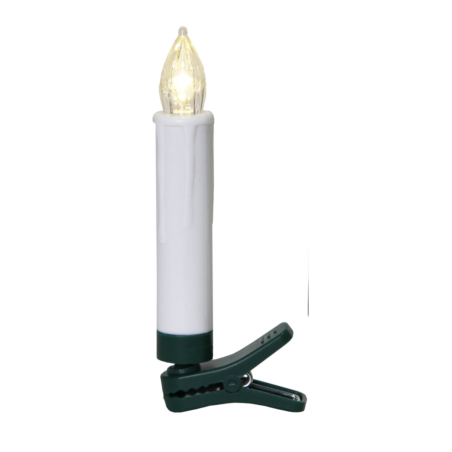 LED Baumkerzen - warmweiße statische LED - Batteriebetrieb - H: 13cm - Outdoor - 10er Grundset LED Baumkerzen - warmweiße statische LED - Batteriebetrieb - H: 13cm - Outdoor - 10er Grundset