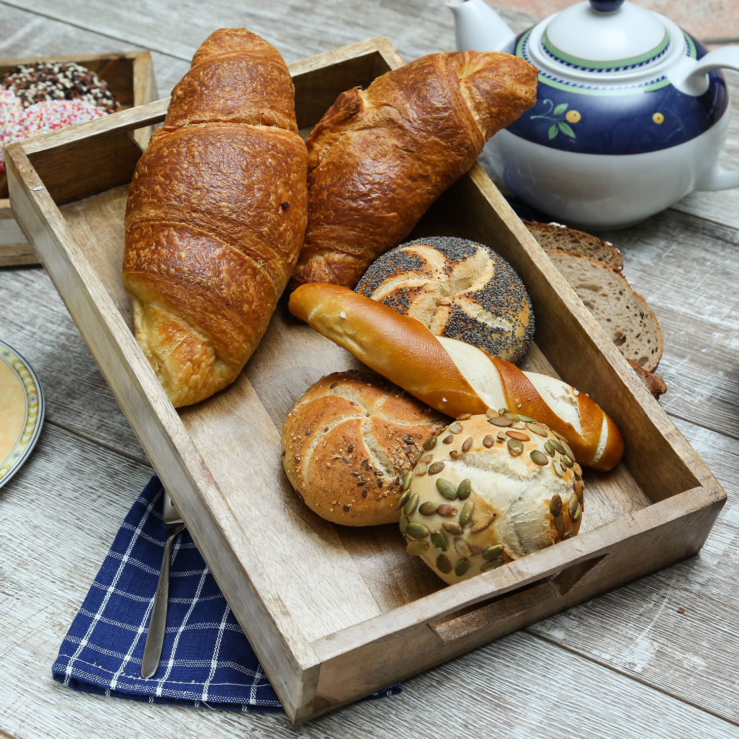 Tablett - Dekotablett - Mangoholz - natur - L: 37,5cm - B: 25cm - natur Tablett - Dekotablett - Mangoholz - natur - L: 37,5cm - B: 25cm - natur