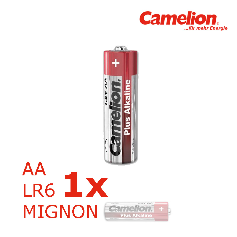Batterie Mignon AA LR6 1,5V PLUS Alkaline - Leistung auf Dauer Batterie Mignon AA LR6 1,5V PLUS Alkaline - Leistung auf Dauer