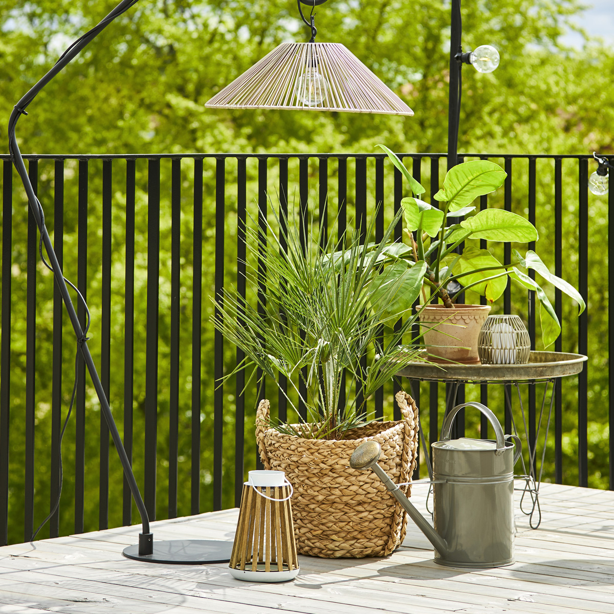 LED  Solar Laterne CATANIA - zum Hängen & Stellen - warmweiße LED - H: 28cm - Lichtsensor - outdoor