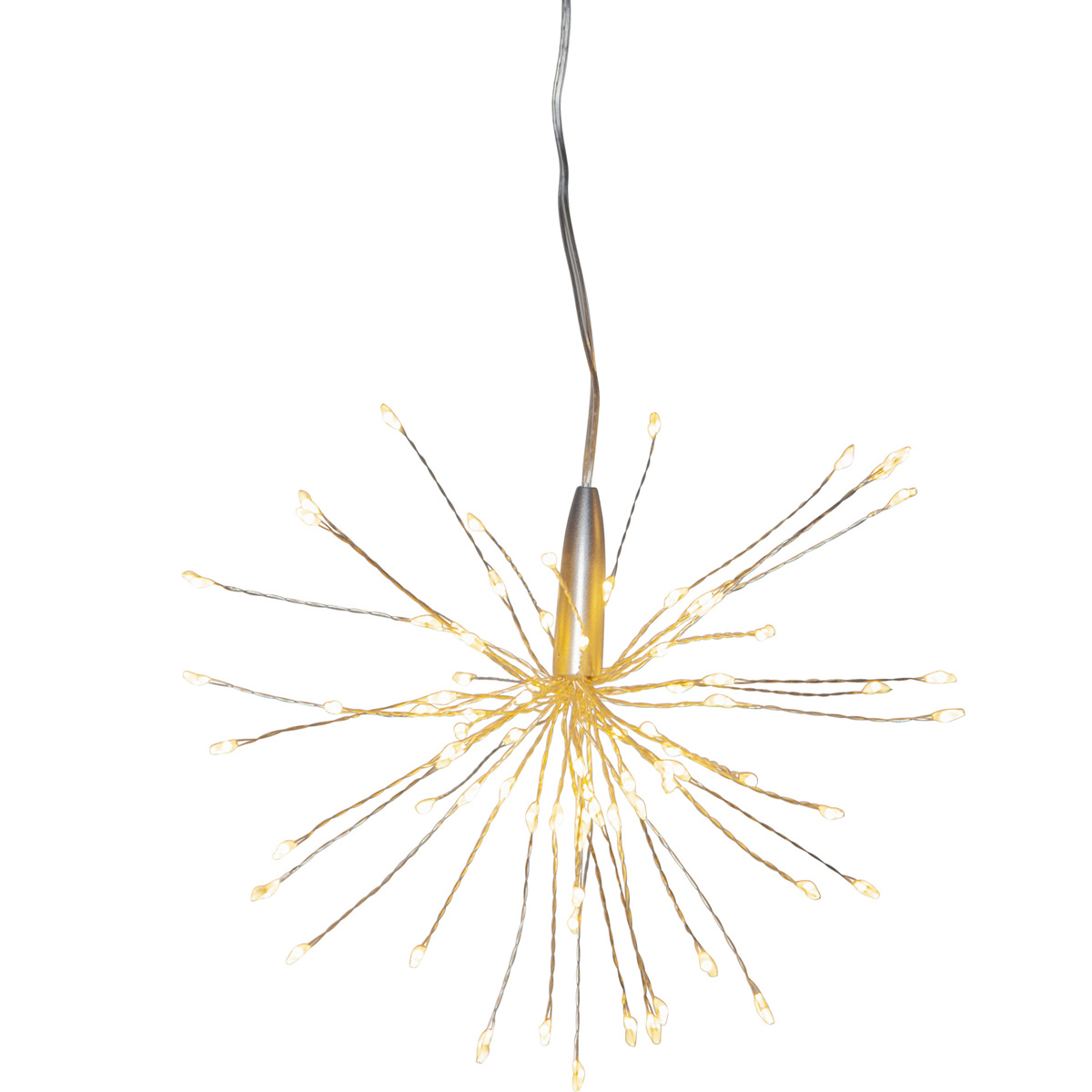 3D LED Stern Feuerwerk - hängend - 80 warmweiße LED - D: 16cm - für Innen - silber 3D LED Stern Feuerwerk - hängend - 80 warmweiße LED - D: 16cm - für Innen - silber