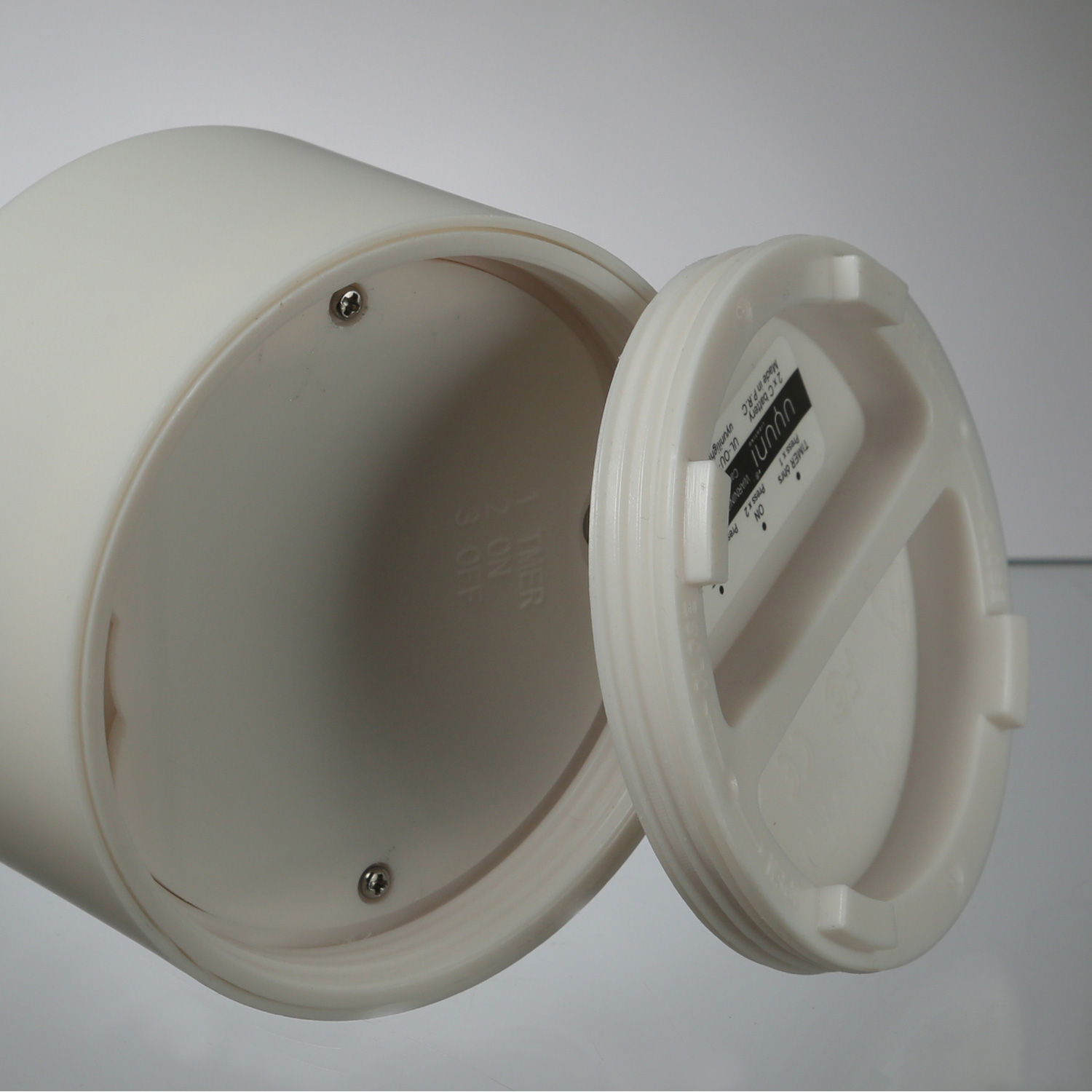 LED Kerze THEA - Kunststoff - Timer - H: 20cm - D: 8,4cm - bis zu 2500 Std.  - für Außen - weiß