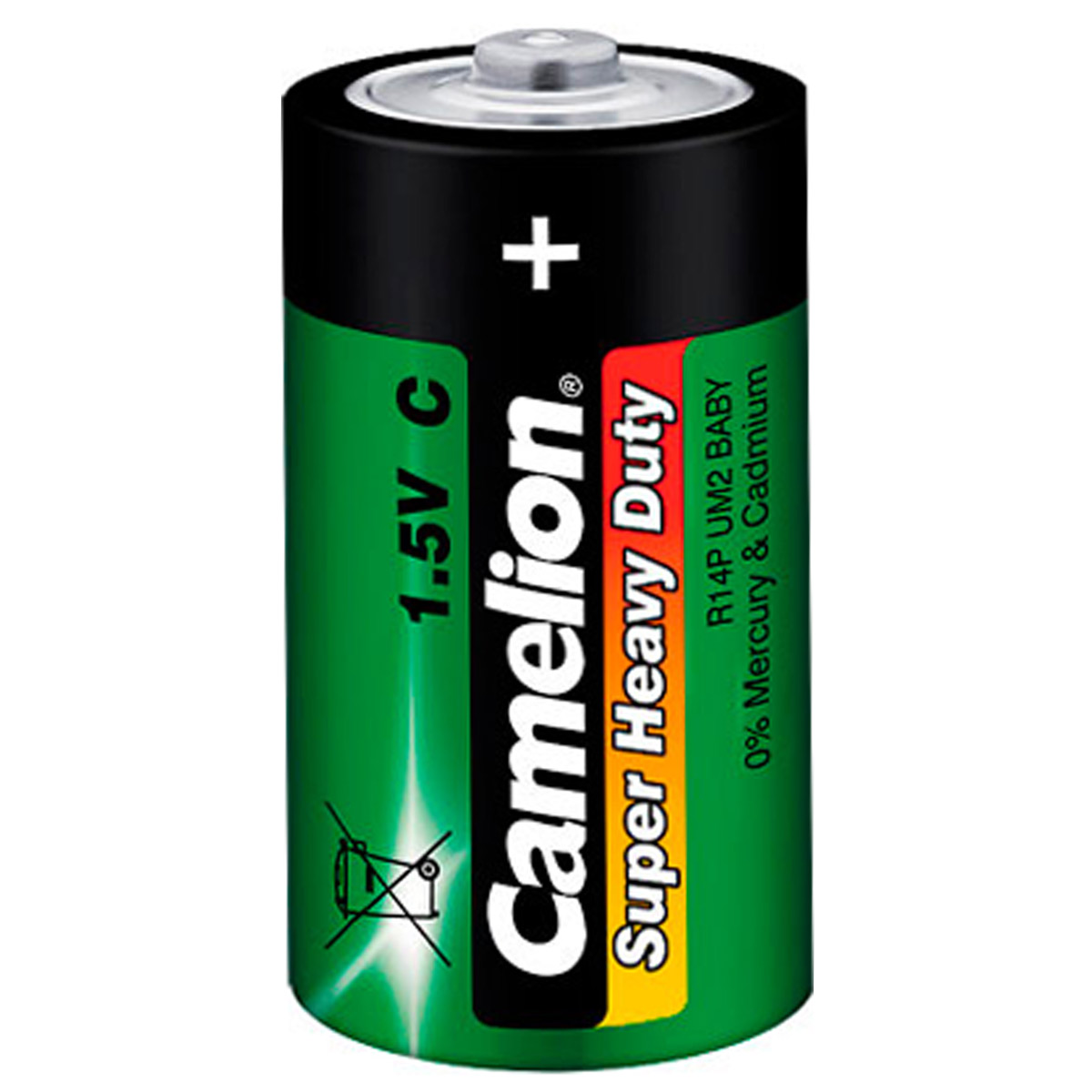 Camelion Batterie Baby C - 2 Stück - Typ: LR14 - 1,5V - Super Heavy Duty - Long Life