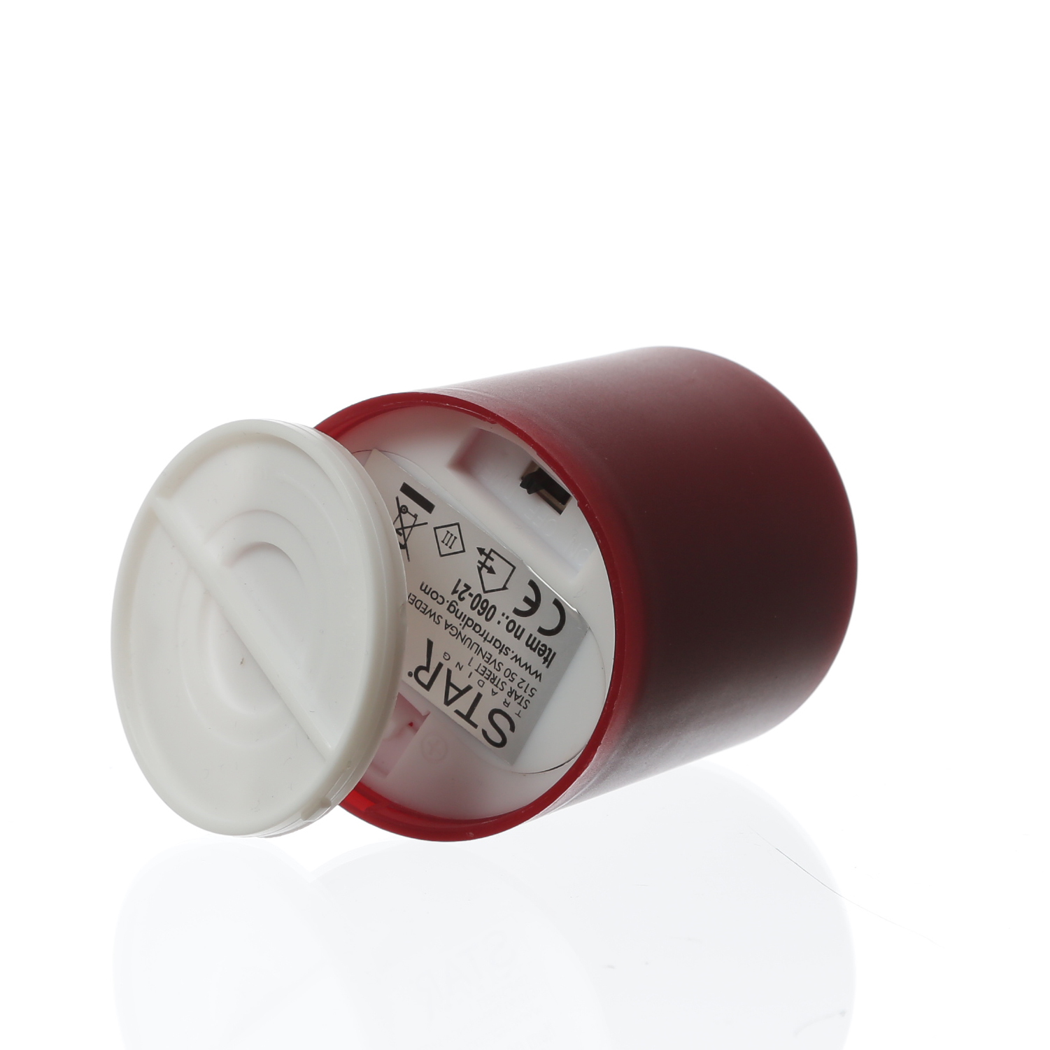 LED Mini Kerzen/Grabkerzen - H: 10cm/D: 6,1cm - Timer/Sensor - für Innen/Außen - bis 1200h - 2er Set