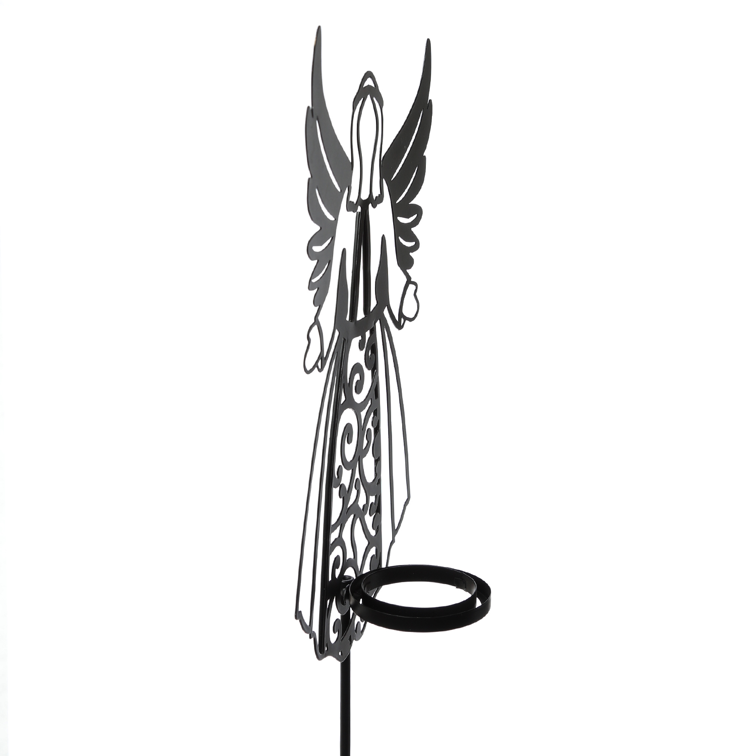 LED Grablicht Engel mit LED Kerze - Gartenfigur - H: 56cm - Timer - bis zu 2500 Stunden LED Grablicht Engel mit LED Kerze - Gartenfigur - H: 56cm - Timer - bis zu 2500 Stunden