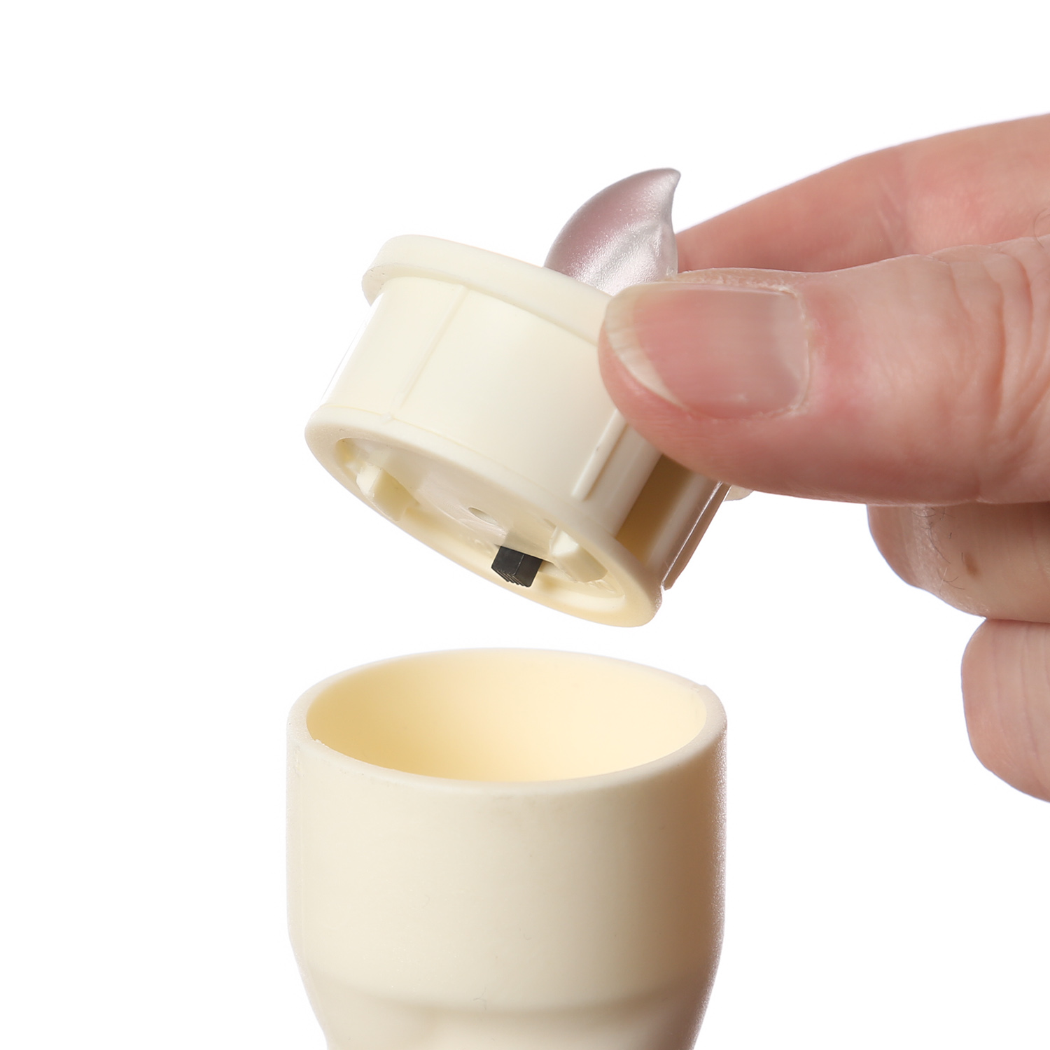 LED Solar Stabkerze TWIST - Gartenstecker - gelbe LED - H: 106cm - Dämmerungssensor - grün LED Solar Stabkerze TWIST - Gartenstecker - gelbe LED - H: 106cm - Dämmerungssensor - grün