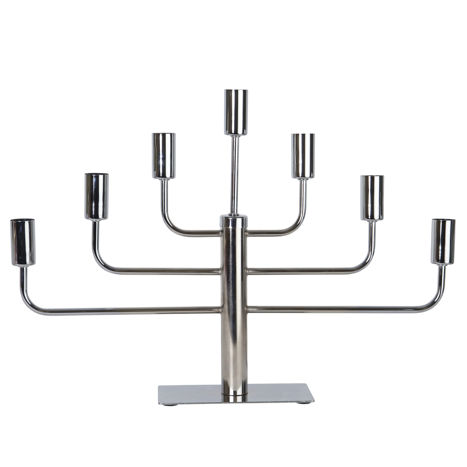 Kerzenleuchter Pix - Tischleuchte - 7-armig - E14 Fassung - H: 40cm, L: 57cm - silber Kerzenleuchter Pix - Tischleuchte - 7-armig - E14 Fassung - H: 40cm, L: 57cm - silber