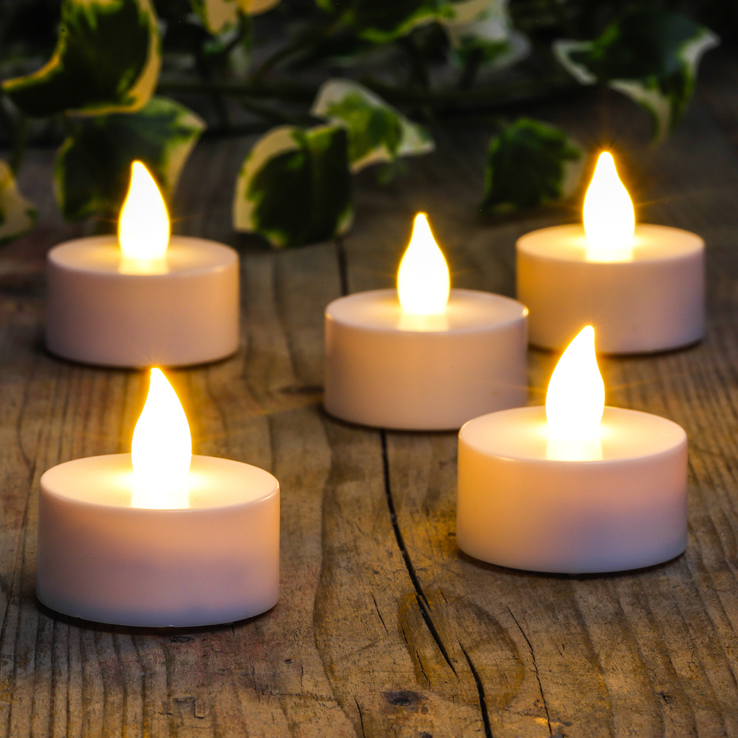 LED Teelichter - warmweiße flackernde Flamme - Timer - Inkl. Fernbedienung - 8 Funktionen - 10er Set