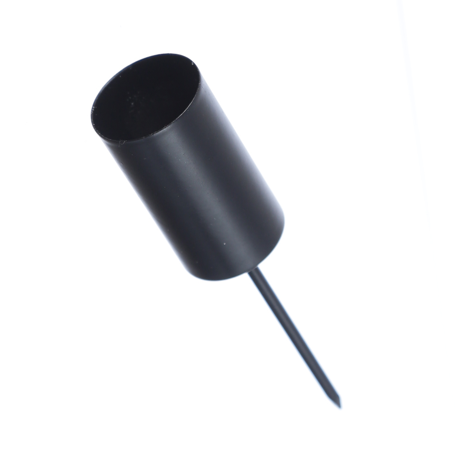 Stabkerzenhalter - Kerzenpick für Adventskranz - ohne Dorn - Metall - H: 9cm - schwarz - 1 Stück Stabkerzenhalter - Kerzenpick für Adventskranz - ohne Dorn - Metall - H: 9cm - schwarz - 1 Stück