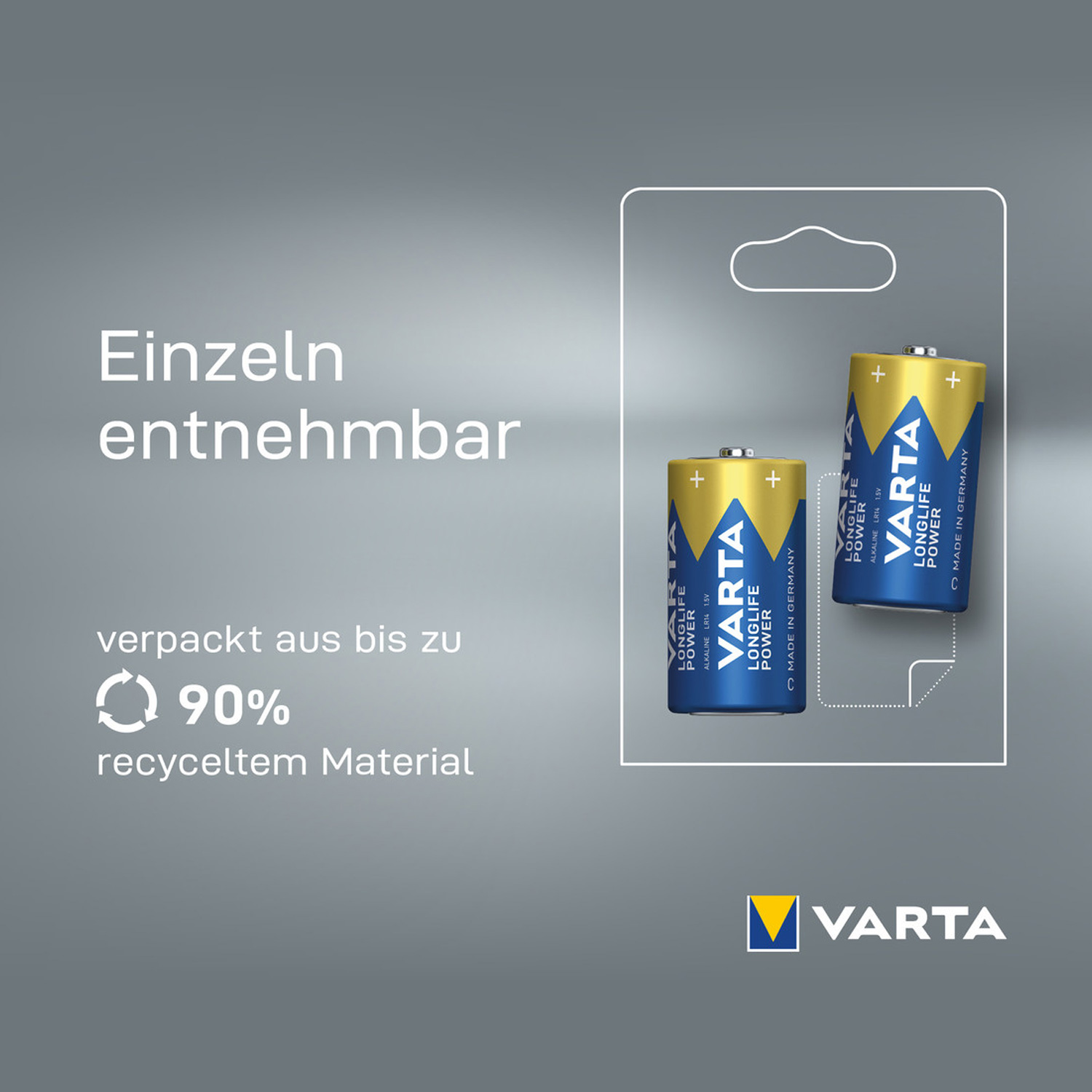 Varta Batterie Baby C - 2 Stück - Typ: LR14 - 1,5V