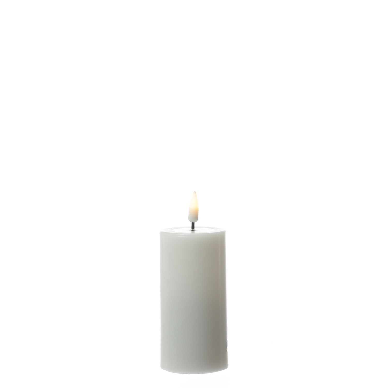 LED Kerzenset MIA - Echtwachs - H: 10cm/D: 5cm - mit Batterien/Fernbedienung - weiß - 4er Set