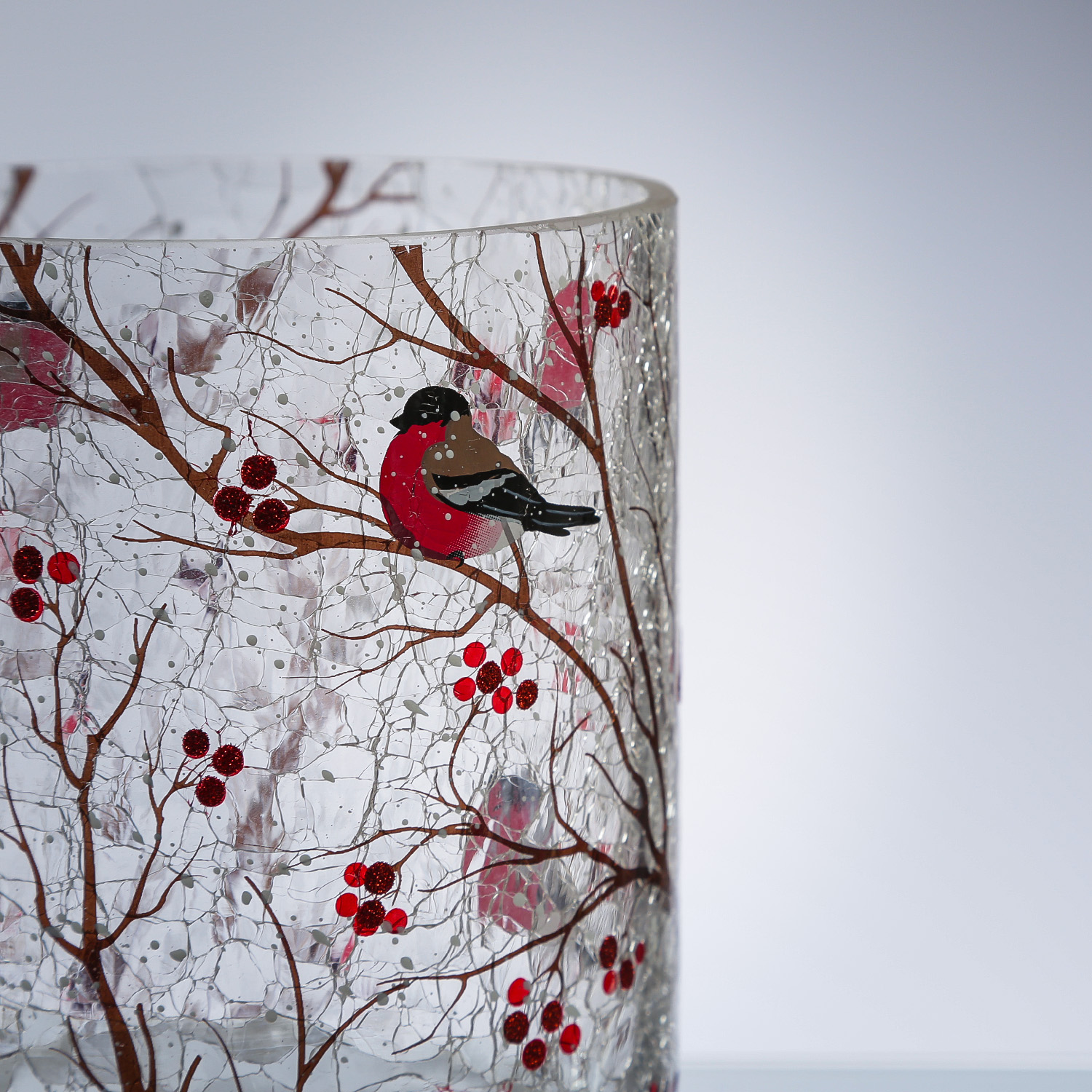 Teelichthalter GIMPEL - Windlicht - Bruchglasoptik - Glas - H: 13cm - D: 11,5cm Teelichthalter GIMPEL - Windlicht - Bruchglasoptik - Glas - H: 13cm - D: 11,5cm