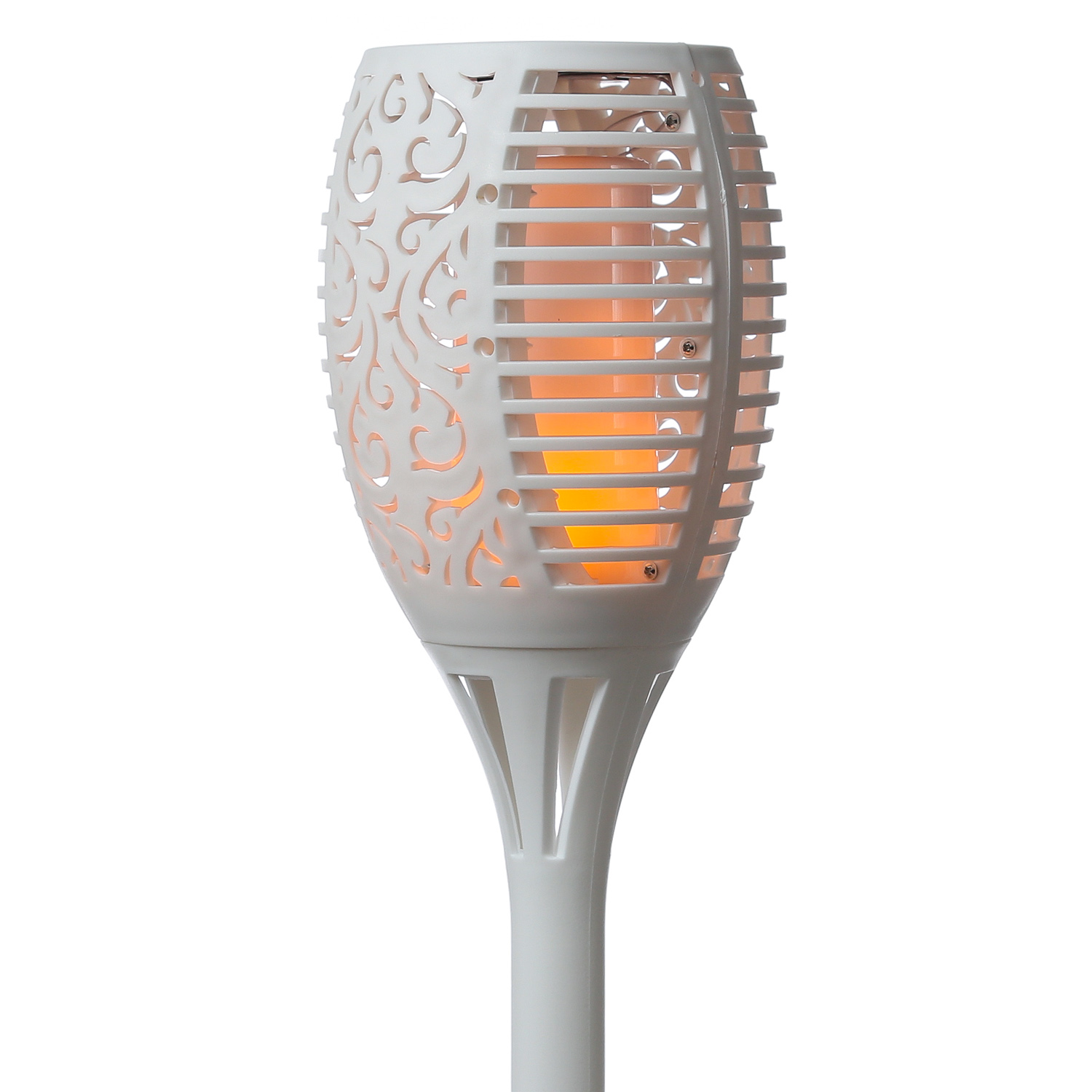 LED Solar Fackel FLAME - Gartenfackel - simulierter Flammeneffekt - H: 79cm - Lichtsensor - 4St.