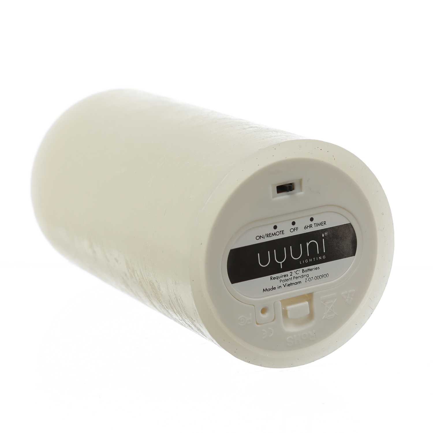 LED Kerze THEA - Echtwachs - 3D Flamme - H: 15cm - D: 7,8cm - Timer - bis zu 1000 Std. - weiß