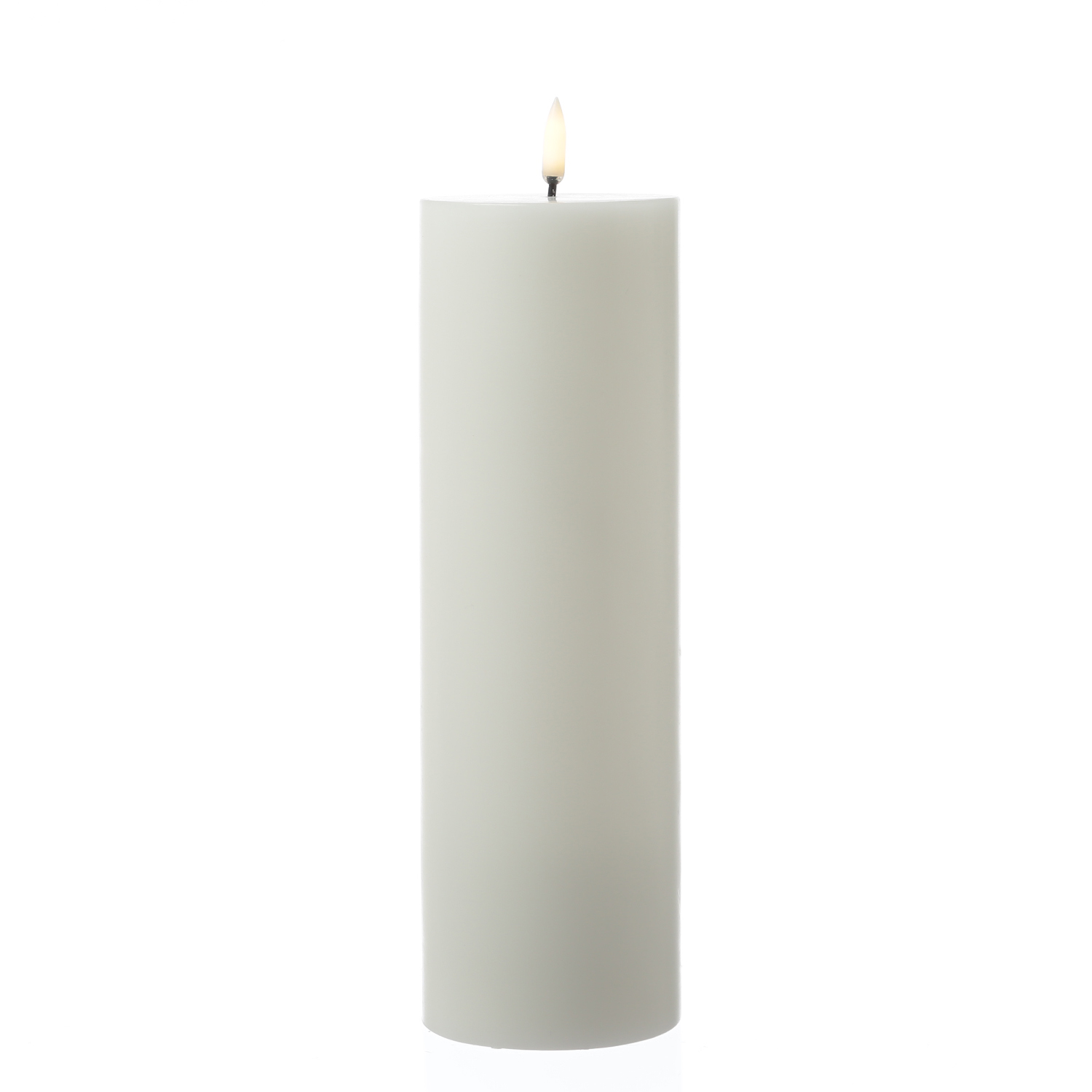 LED Kerze THEA - Echtwachs - 3D Flamme - H: 25cm - D: 7,8cm - Timer - bis zu 1000 Std. - weiß LED Kerze THEA - Echtwachs - 3D Flamme - H: 25cm - D: 7,8cm - Timer - bis zu 1000 Std. - weiß