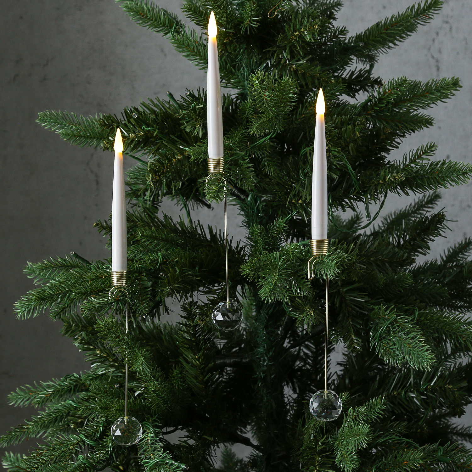 LED Baumkerzen mit Halterung -  warmweiße LED - kabellos - Fernbedienung - für Innen - 10er Set LED Baumkerzen mit Halterung -  warmweiße LED - kabellos - Fernbedienung - für Innen - 10er Set