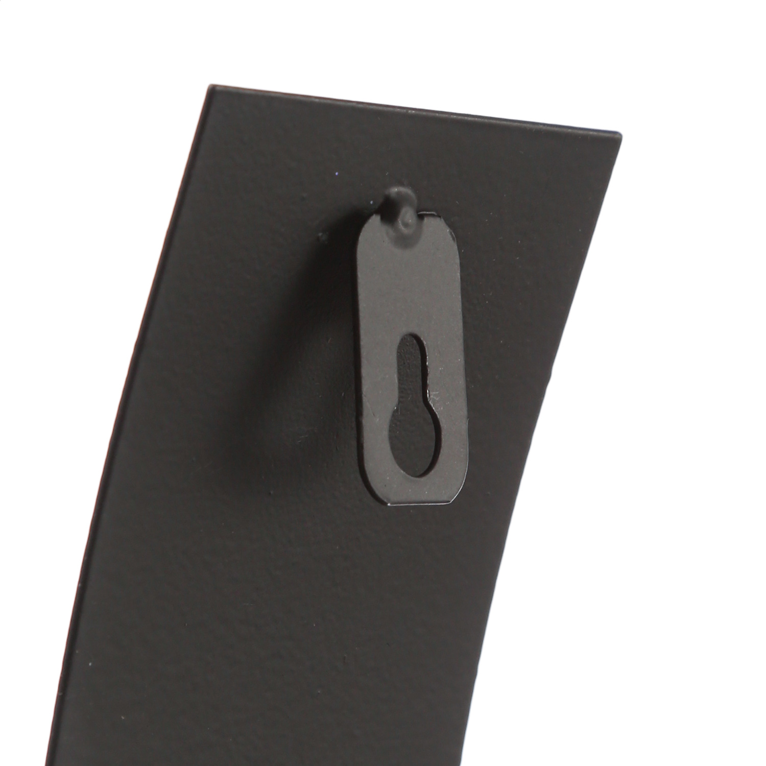 Wandkerzenhalter WAVE - mit Glasteelichthalter - Metall - H: 35cm -  schwarz - 2er Set