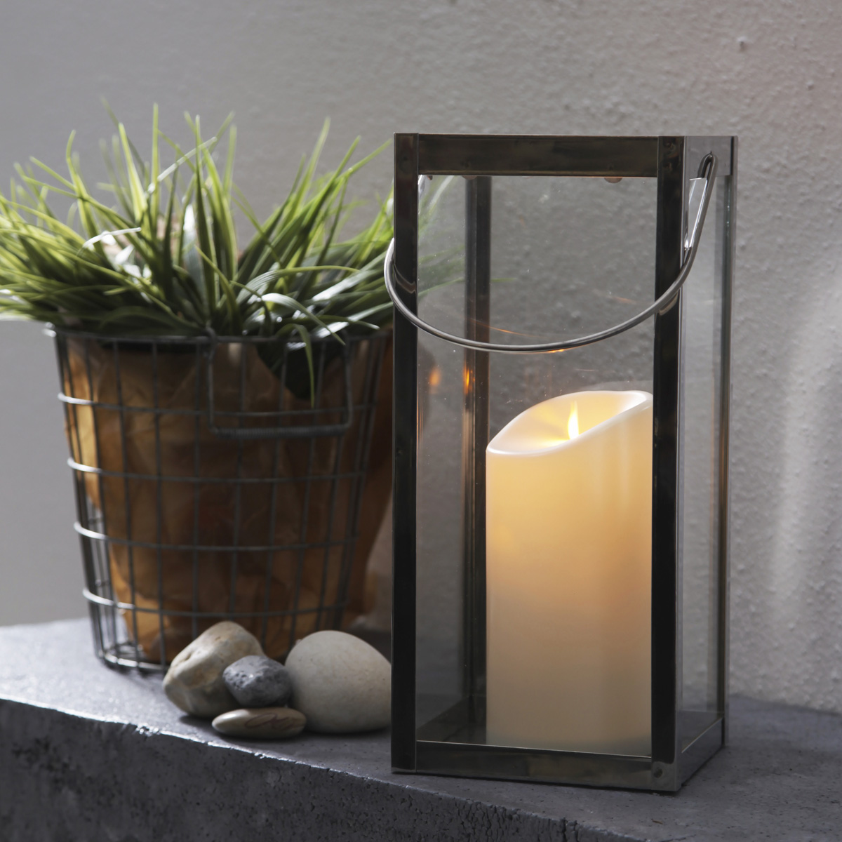 LED Stumpenkerze "M-Twinkle" - mechanisch bewegte Flamme - H: 17,5cm - Batteriebetrieb - Timer LED Stumpenkerze "M-Twinkle" - mechanisch bewegte Flamme - H: 17,5cm - Batteriebetrieb - Timer