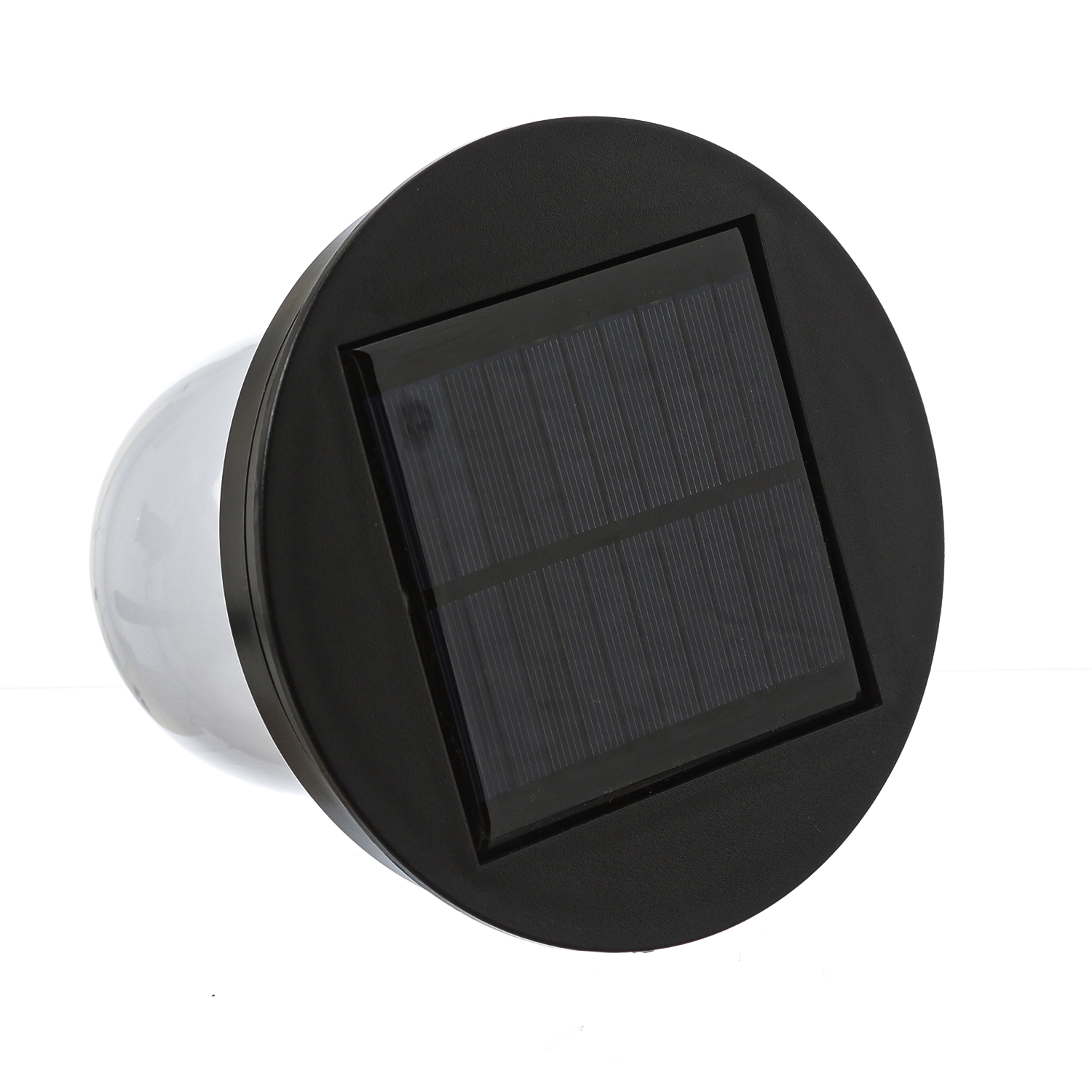 LED Solar Laterne-Haengeleuchte - Rattanoptik  - warmweisse LED - H- 22cm - Lichtsensor - natur
